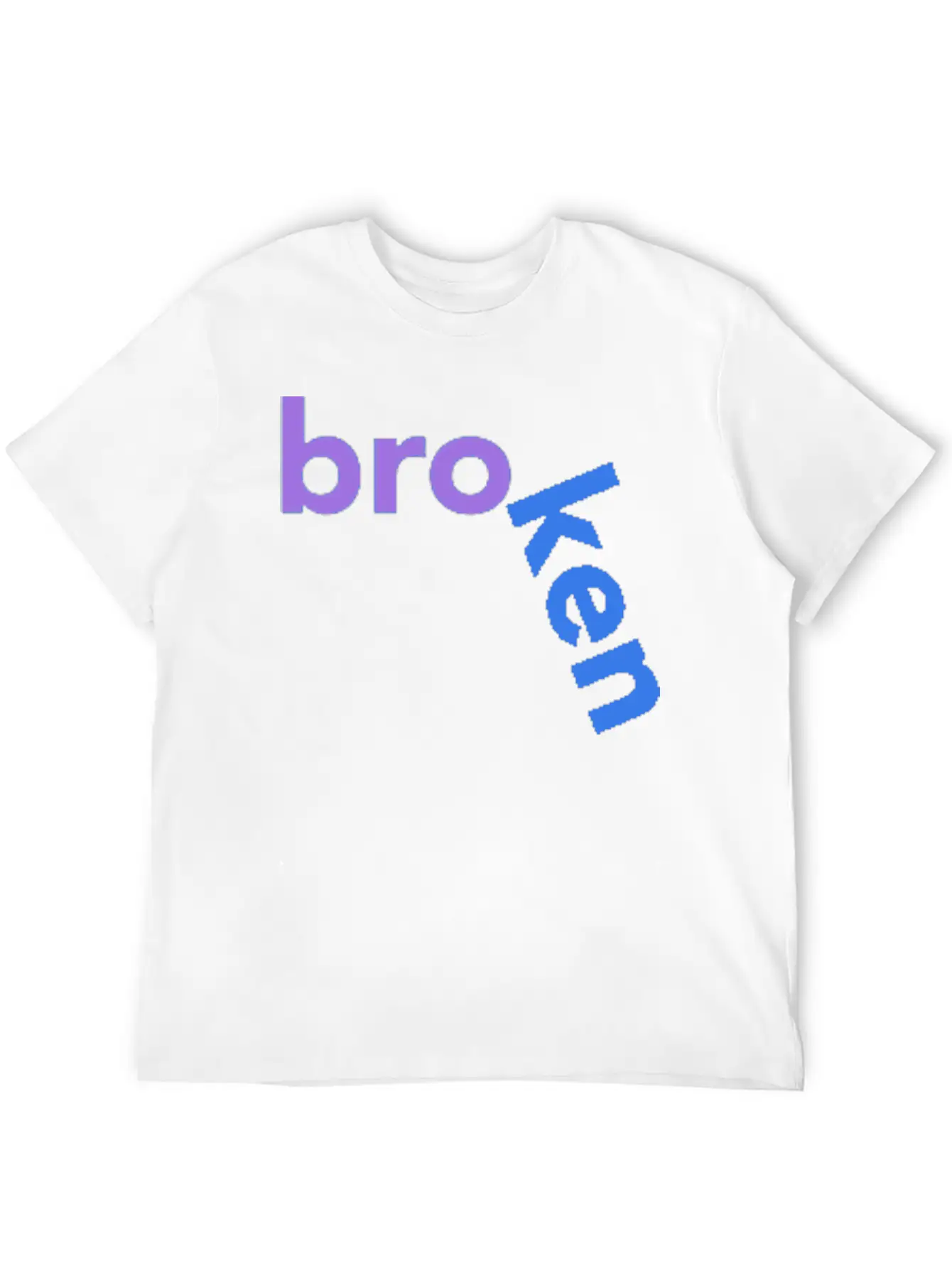 Broken Title Of Creativity Text Quotes Unisex Short Sleeve Soft Cotton T-Shirt – Casual Everyday Wear