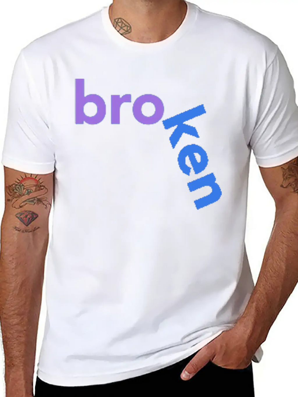 Broken Title Of Creativity Text Quotes Unisex Short Sleeve Soft Cotton T-Shirt – Casual Everyday Wear