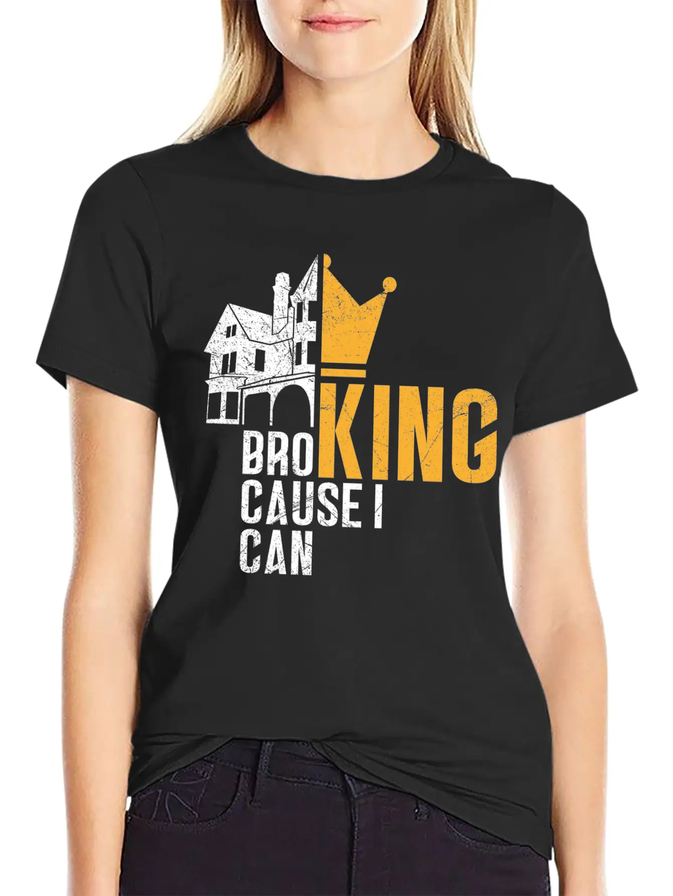 Broking KING - Cause I Can - Gift Idea For Brokers Stylish Everyday T-Shirt – Unisex Basic Cotton Tee