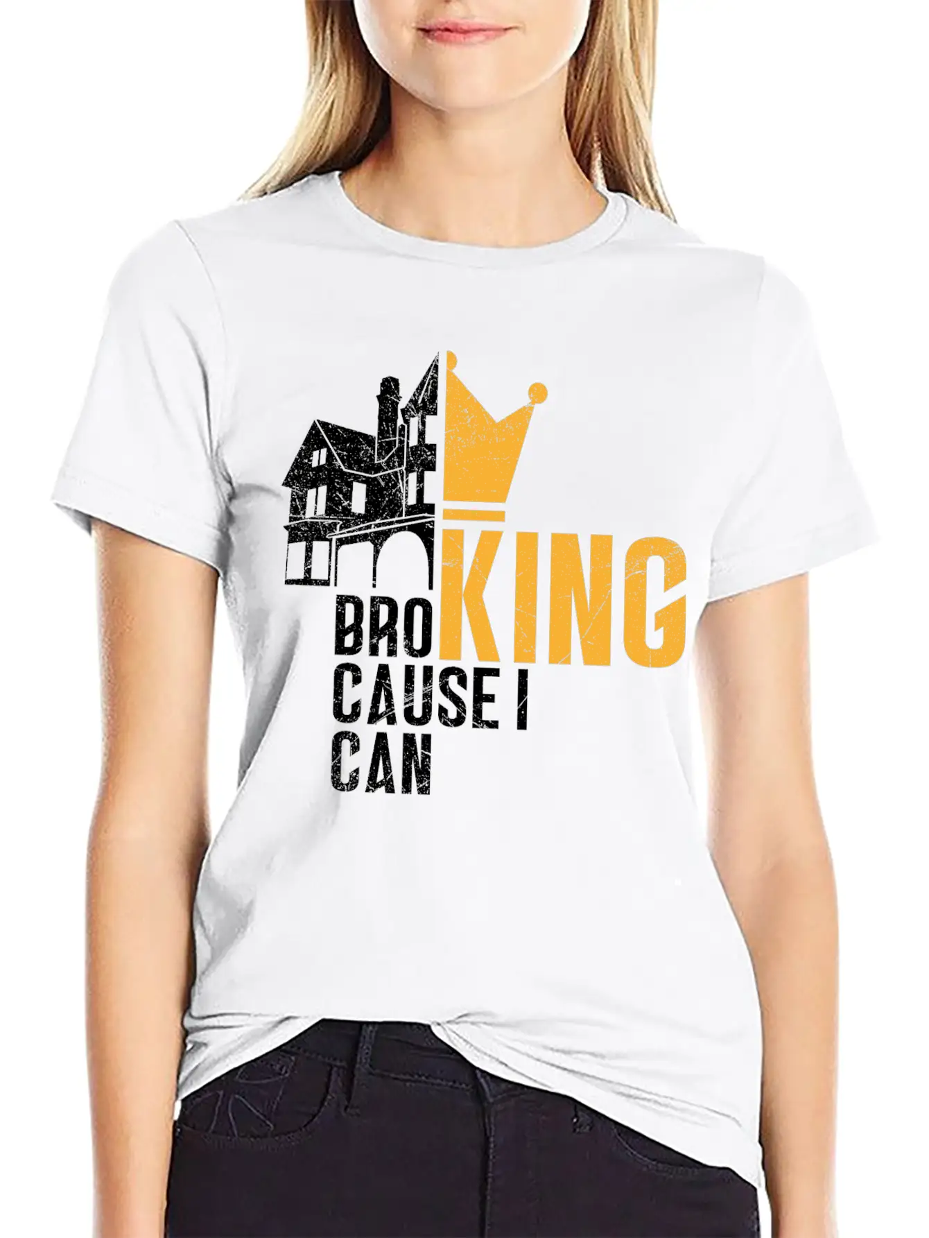 Broking KING - Cause I Can - Gift Idea For Brokers Stylish Everyday T-Shirt – Unisex Basic Cotton Tee