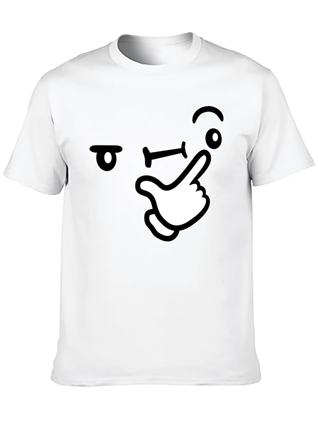 Brooding Face Thoughtful Breathable Soft Cotton T-Shirt – Timeless Casual Look