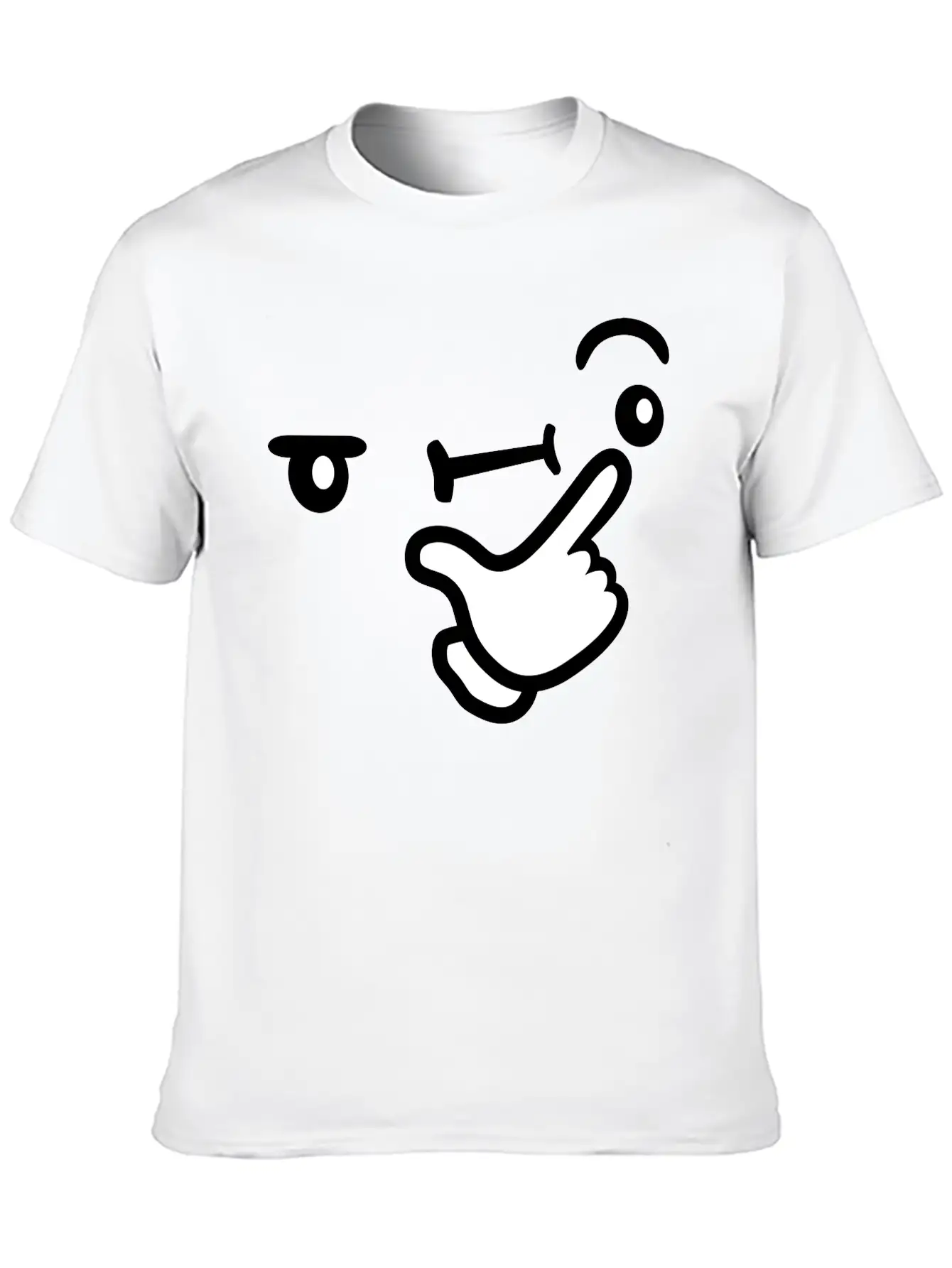 Brooding Face Thoughtful Breathable Soft Cotton T-Shirt – Timeless Casual Look