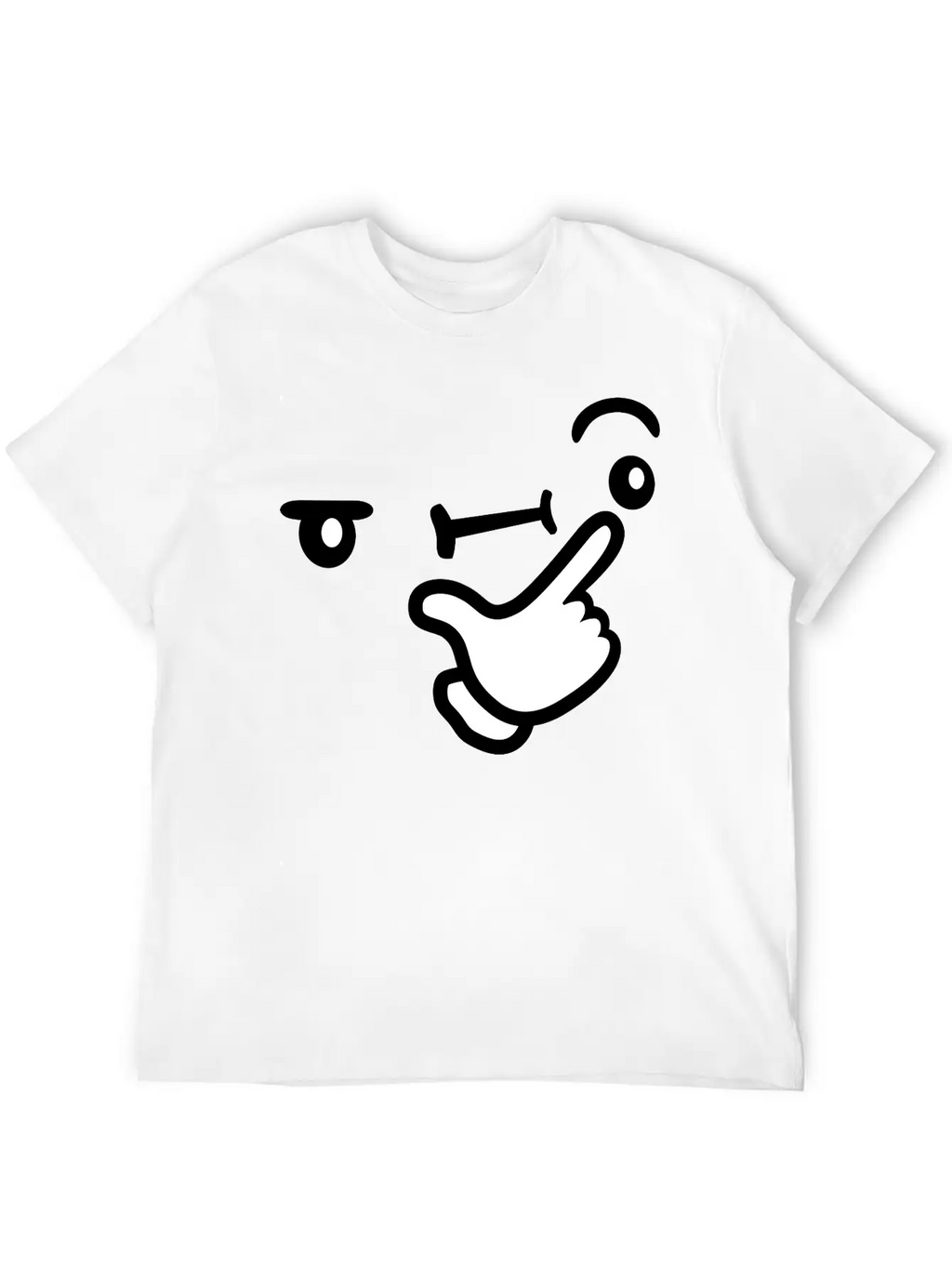 Brooding Face Thoughtful Breathable Soft Cotton T-Shirt – Timeless Casual Look