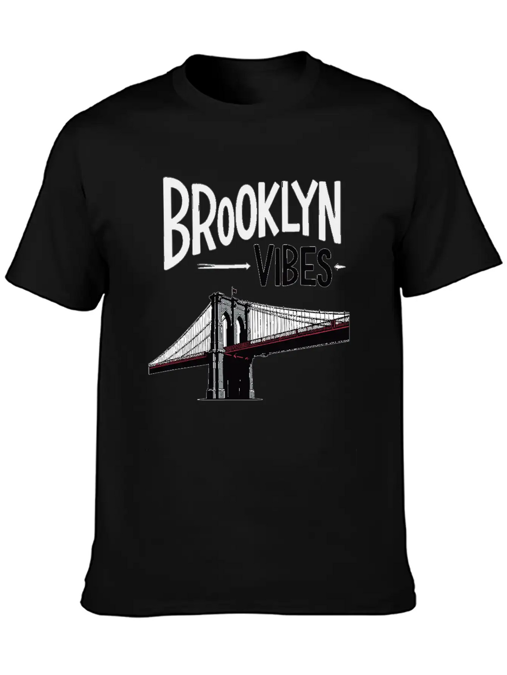 Brooklyn Vibes Bridge New York City New York Casual Graphic T-Shirt – Simple And Comfortable Daily Wear