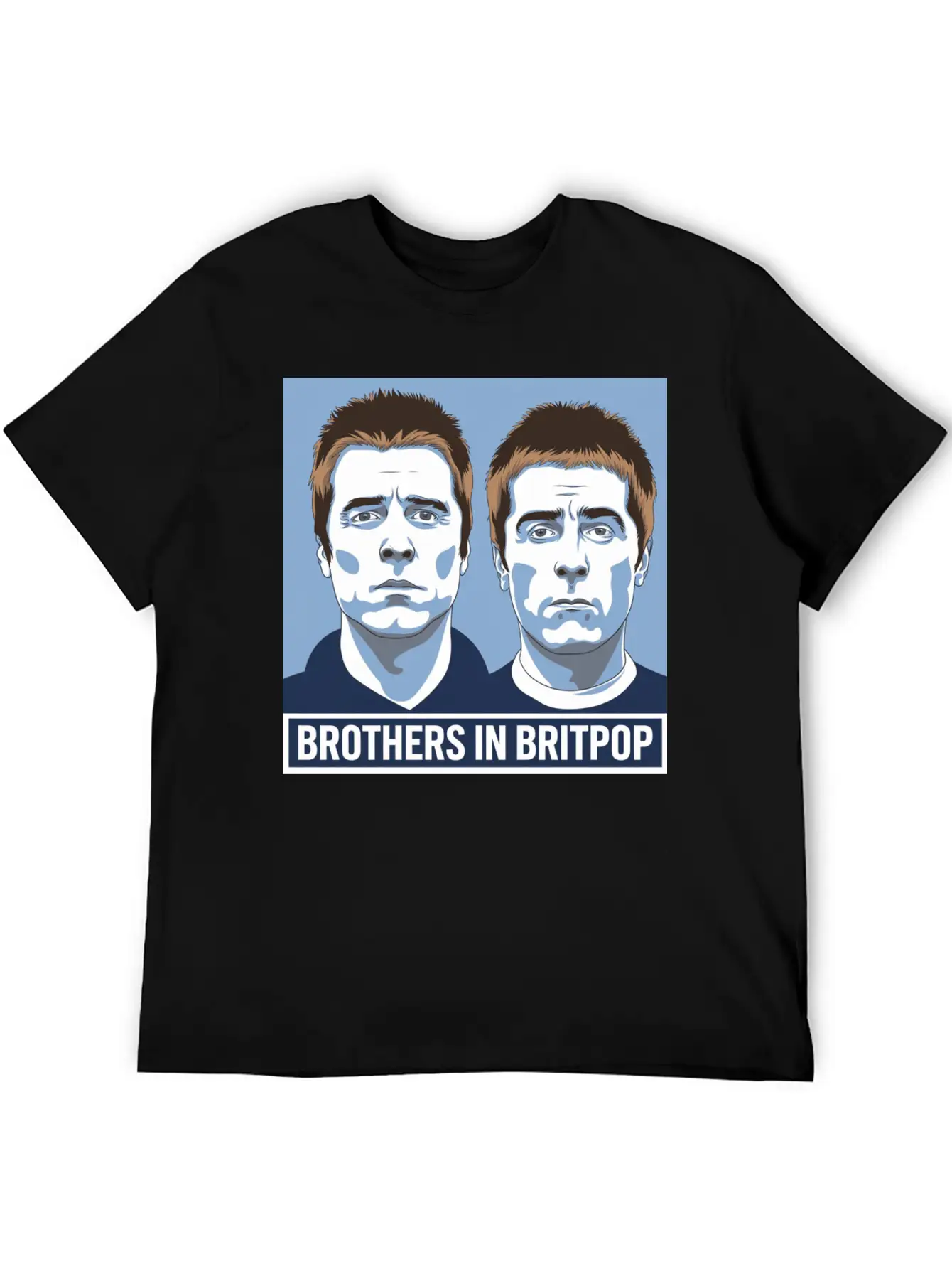 Brothers In Britpop. Breathable Soft Cotton T-Shirt – Timeless Casual Look