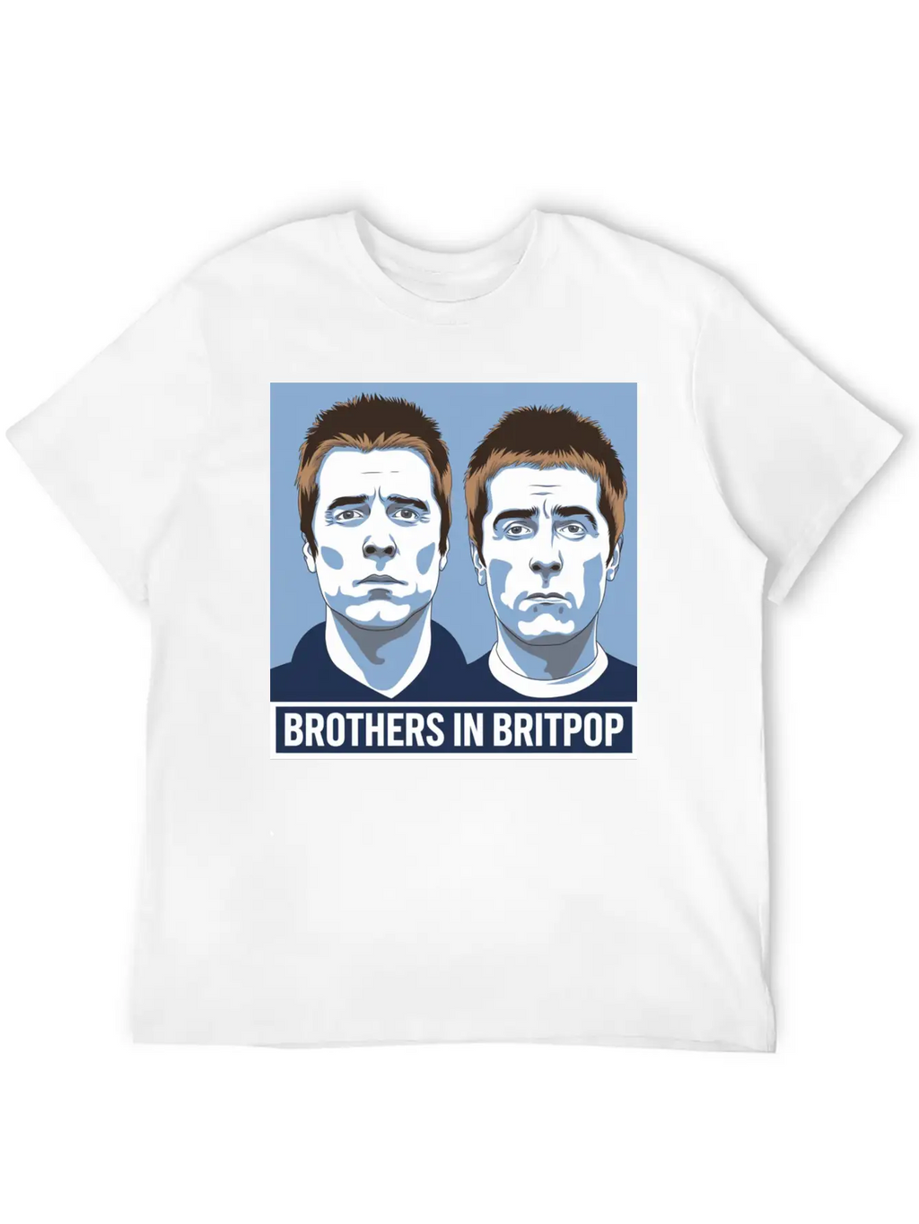 Brothers In Britpop. Breathable Soft Cotton T-Shirt – Timeless Casual Look
