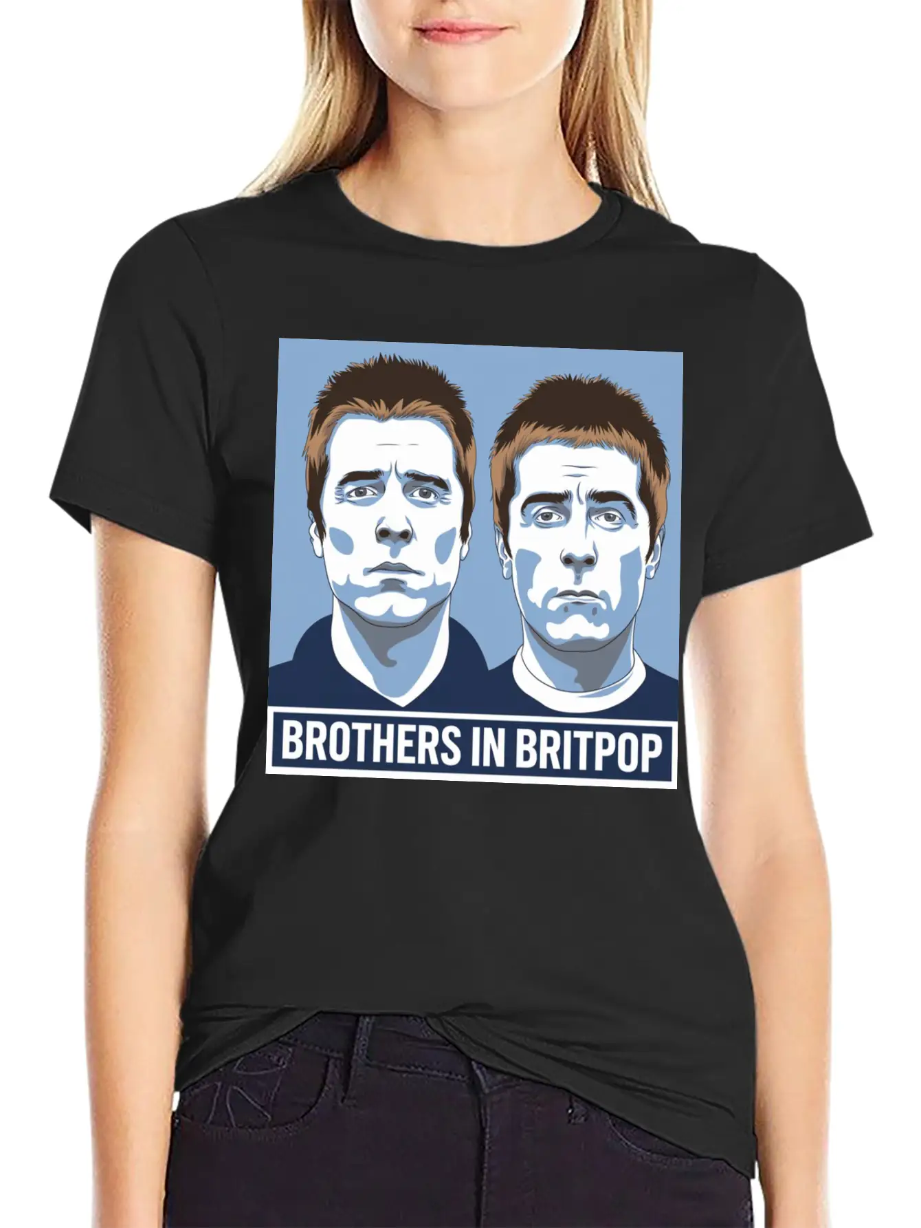 Brothers In Britpop. Breathable Soft Cotton T-Shirt – Timeless Casual Look
