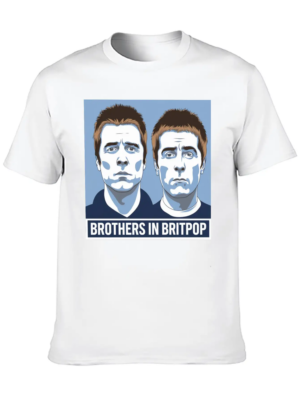 Brothers In Britpop. Breathable Soft Cotton T-Shirt – Timeless Casual Look