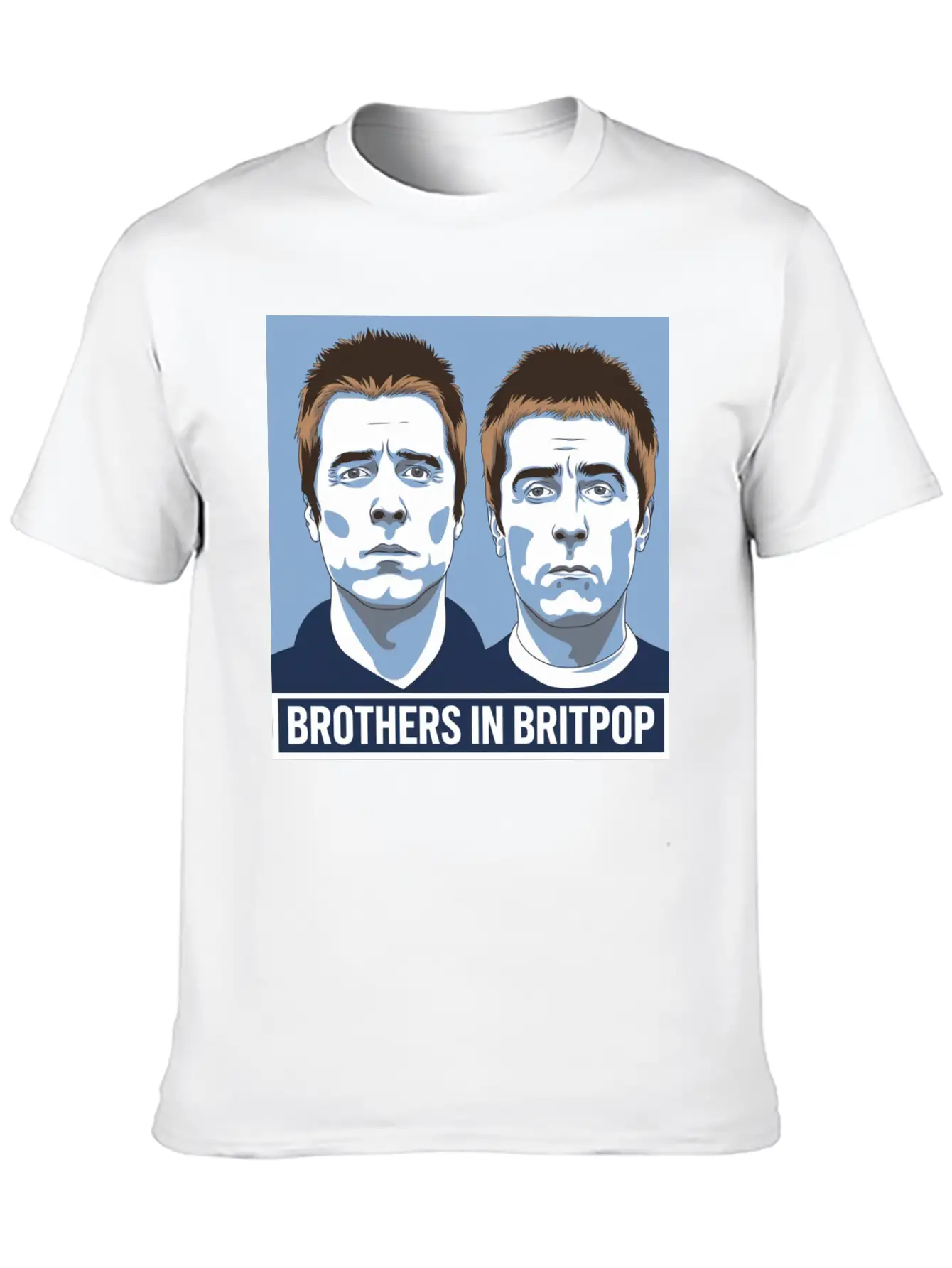 Brothers In Britpop. Breathable Soft Cotton T-Shirt – Timeless Casual Look