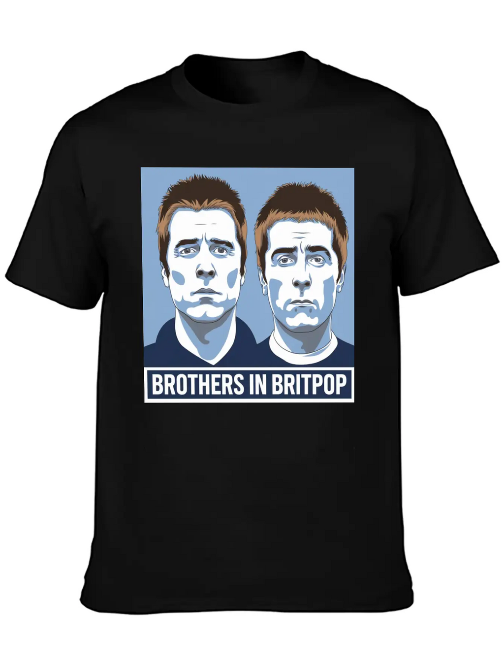 Brothers In Britpop. Breathable Soft Cotton T-Shirt – Timeless Casual Look