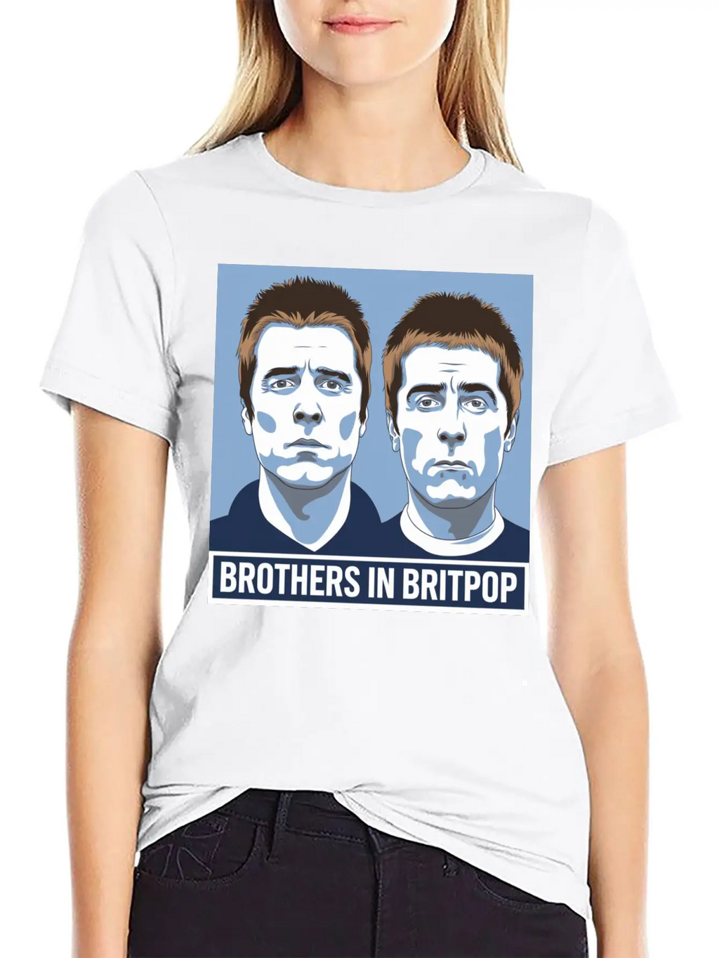 Brothers In Britpop. Breathable Soft Cotton T-Shirt – Timeless Casual Look
