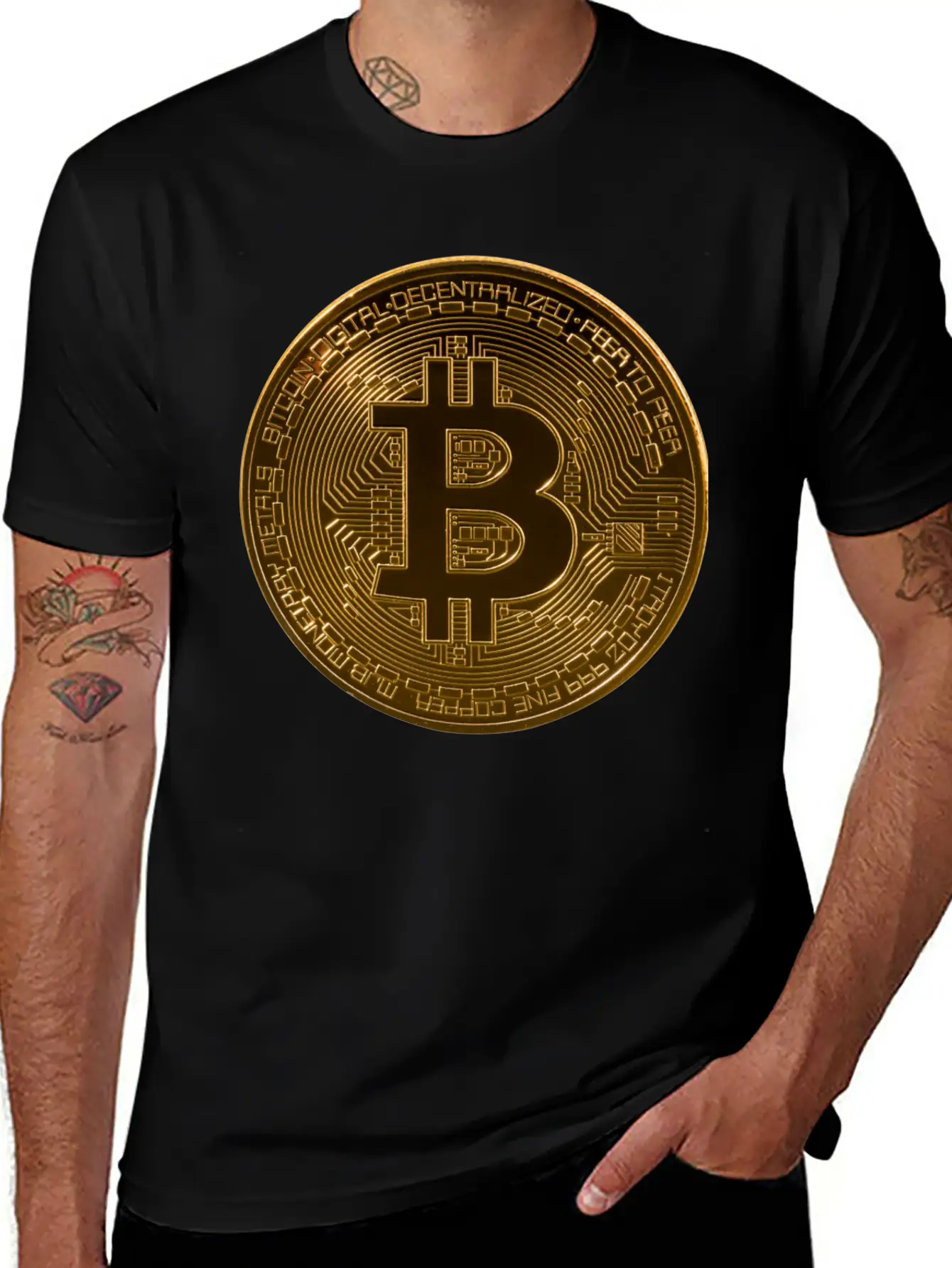 BTC Logo Original Design Collections Stylish Everyday T-Shirt – Unisex Basic Cotton Tee