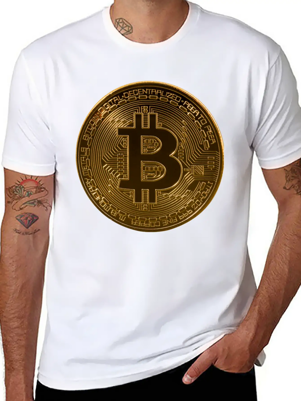 BTC Logo Original Design Collections Stylish Everyday T-Shirt – Unisex Basic Cotton Tee