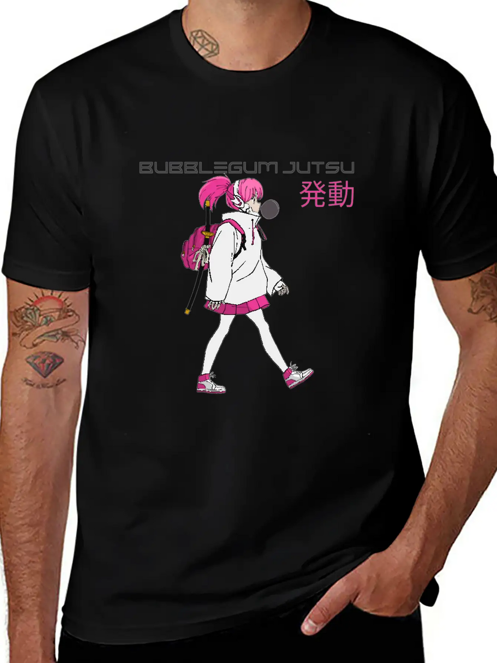 Bubblegum Jutsu 発動 (Bubblegum Jutsu Activated) Essential Cotton Tee For Daily Outfits – Unisex Style