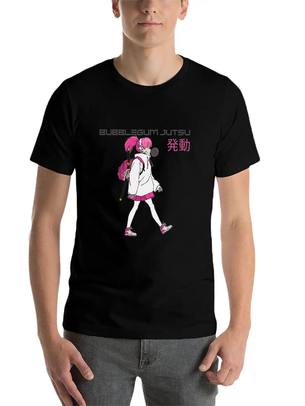 Bubblegum Jutsu 発動 (Bubblegum Jutsu Activated) Essential Cotton Tee For Daily Outfits – Unisex Style