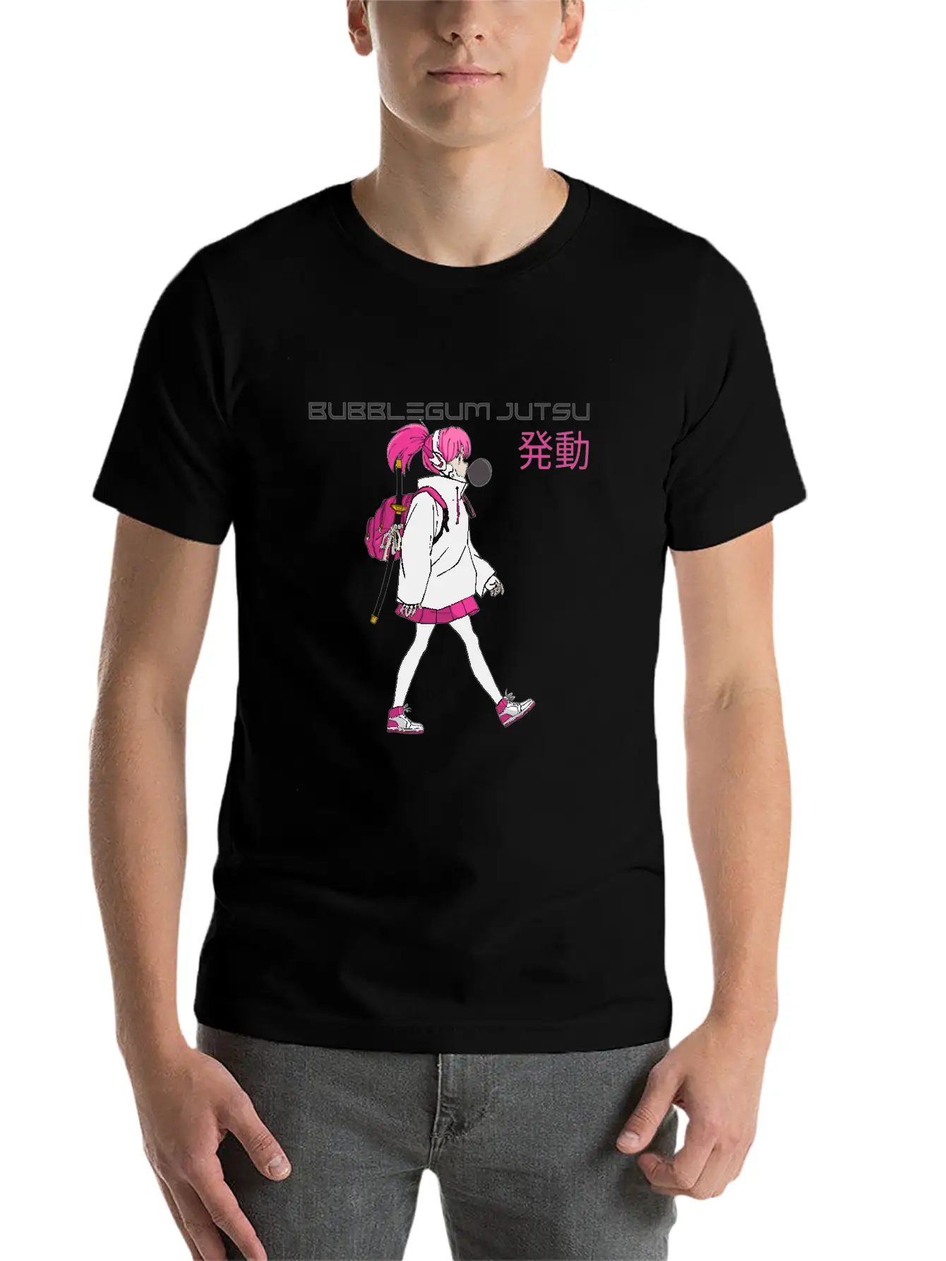 Bubblegum Jutsu 発動 (Bubblegum Jutsu Activated) Essential Cotton Tee For Daily Outfits – Unisex Style
