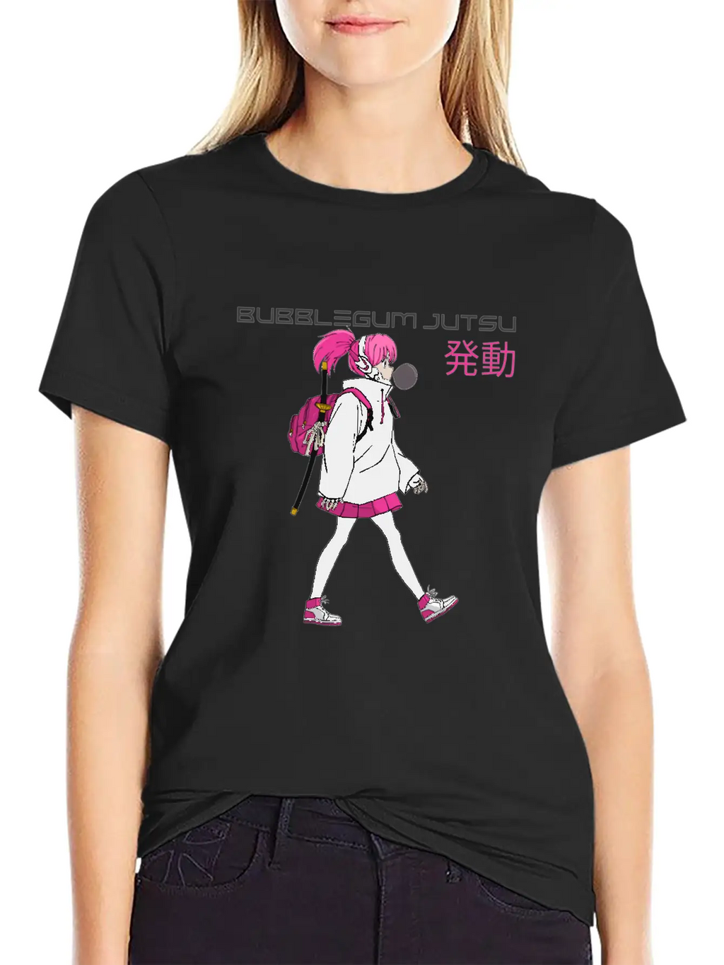 Bubblegum Jutsu 発動 (Bubblegum Jutsu Activated) Essential Cotton Tee For Daily Outfits – Unisex Style