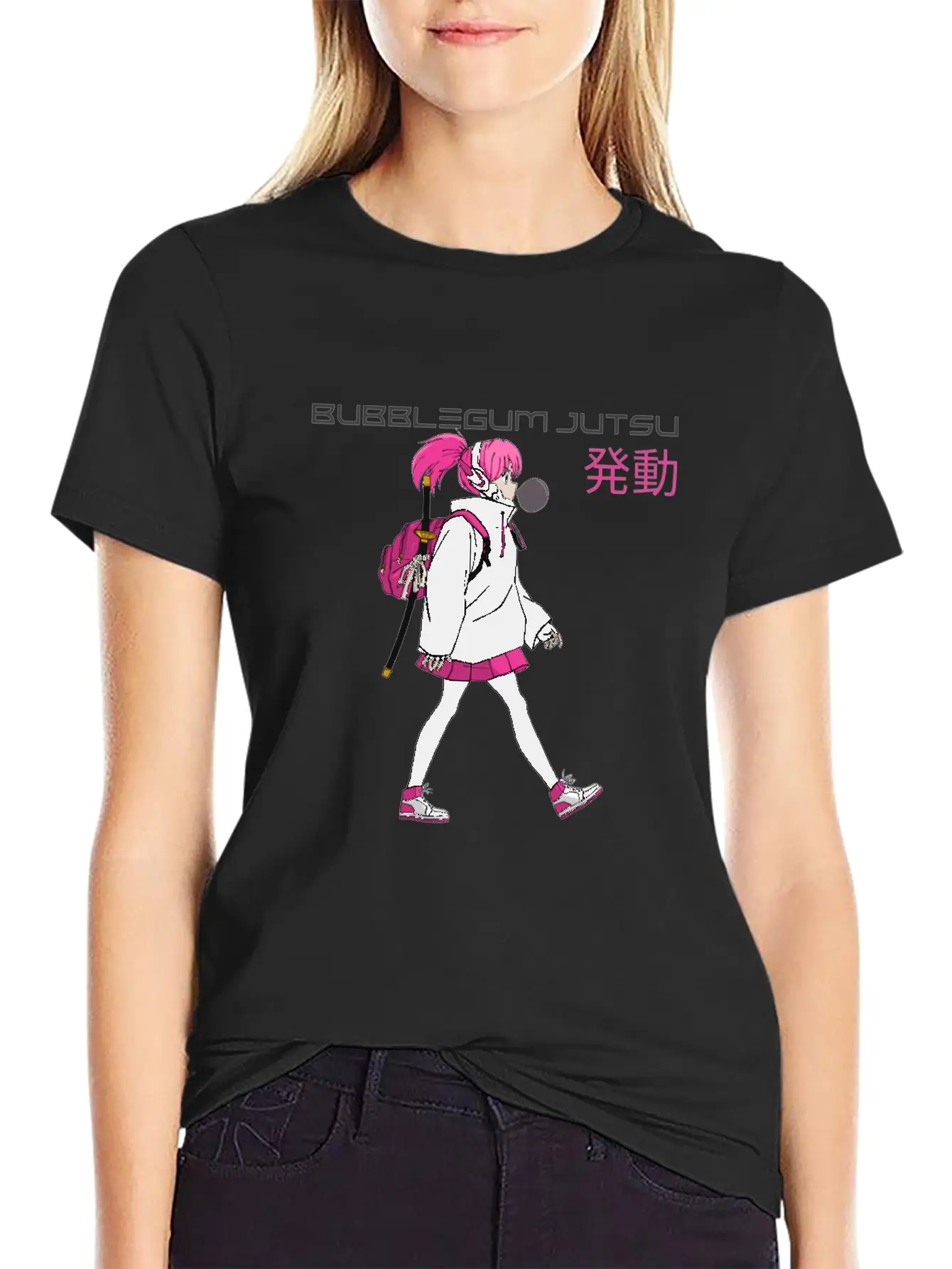 Bubblegum Jutsu 発動 (Bubblegum Jutsu Activated) Essential Cotton Tee For Daily Outfits – Unisex Style