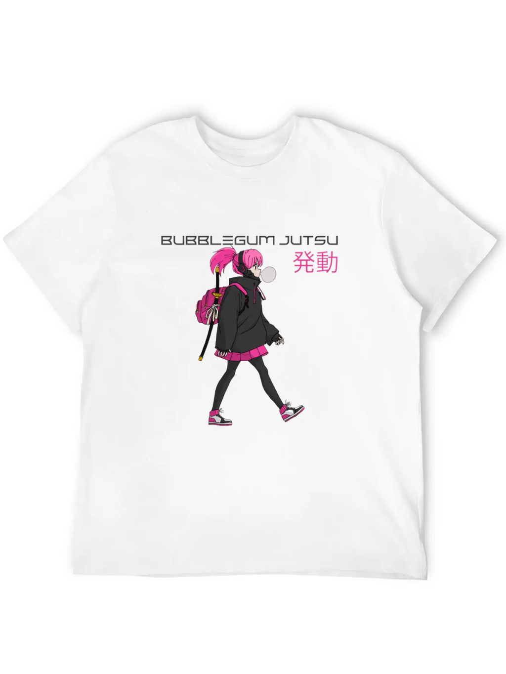 Bubblegum Jutsu 発動 (Bubblegum Jutsu Activated) Essential Cotton Tee For Daily Outfits – Unisex Style