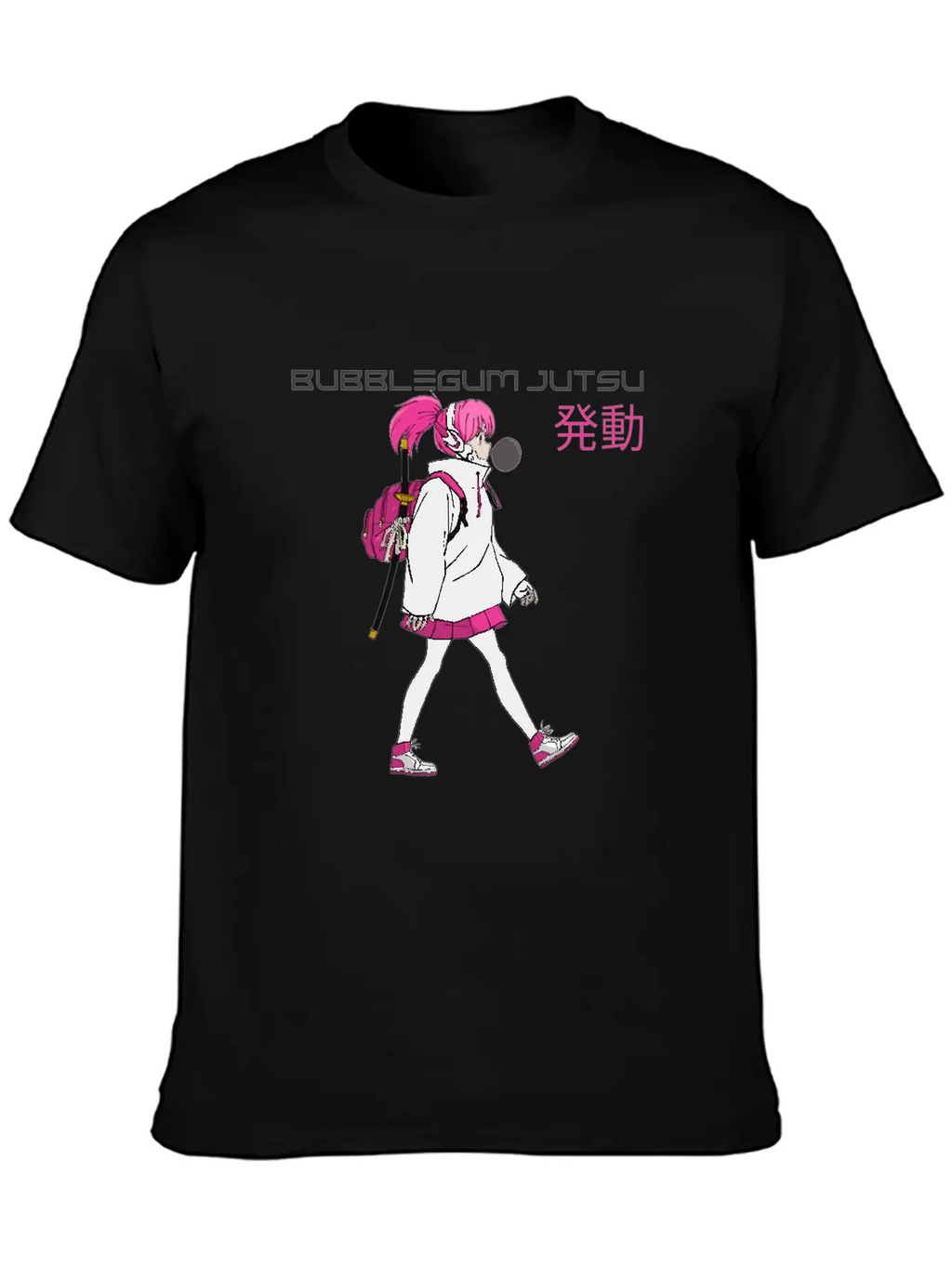 Bubblegum Jutsu 発動 (Bubblegum Jutsu Activated) Essential Cotton Tee For Daily Outfits – Unisex Style