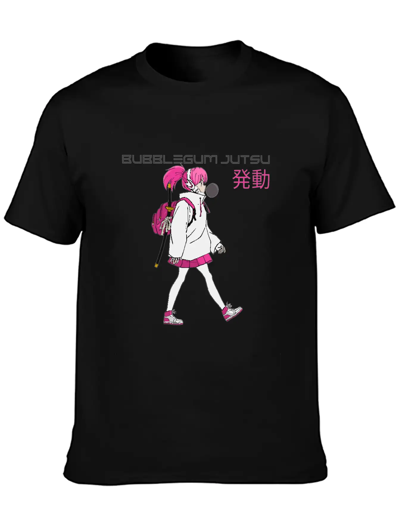 Bubblegum Jutsu 発動 (Bubblegum Jutsu Activated) Essential Cotton Tee For Daily Outfits – Unisex Style