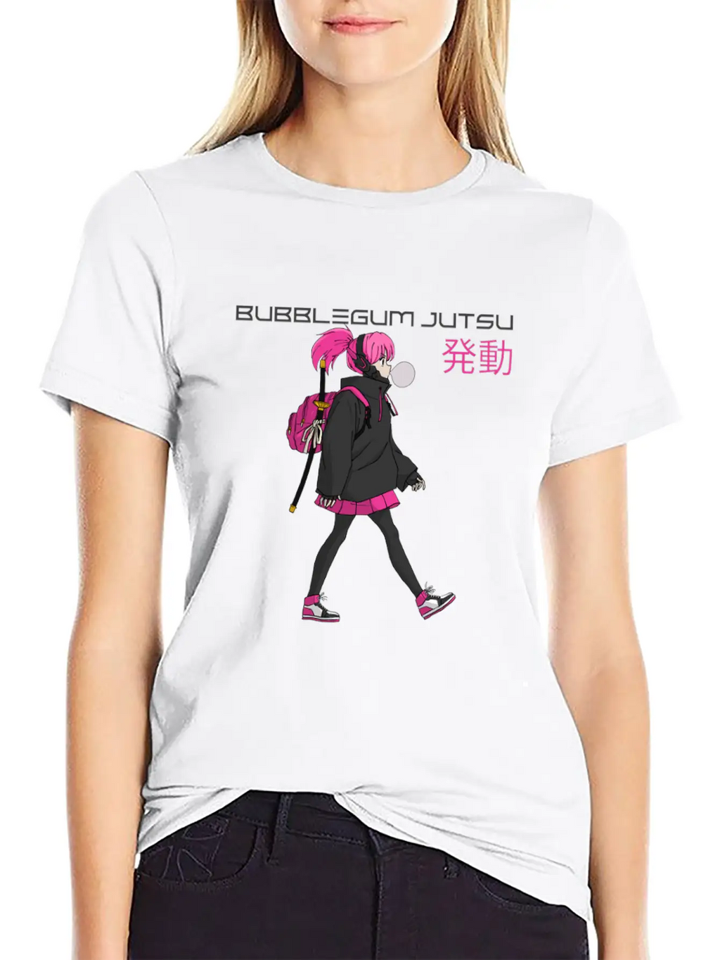 Bubblegum Jutsu 発動 (Bubblegum Jutsu Activated) Essential Cotton Tee For Daily Outfits – Unisex Style