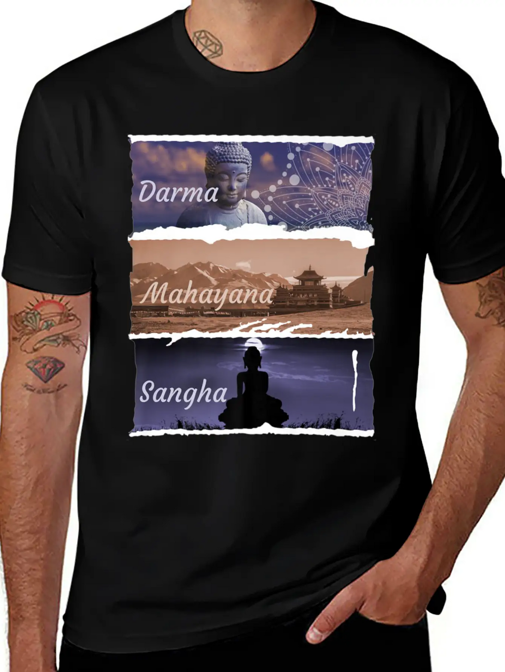 Buddha Mahayana Fashion Clothing Print Breathable Soft Cotton T-Shirt – Timeless Casual Look