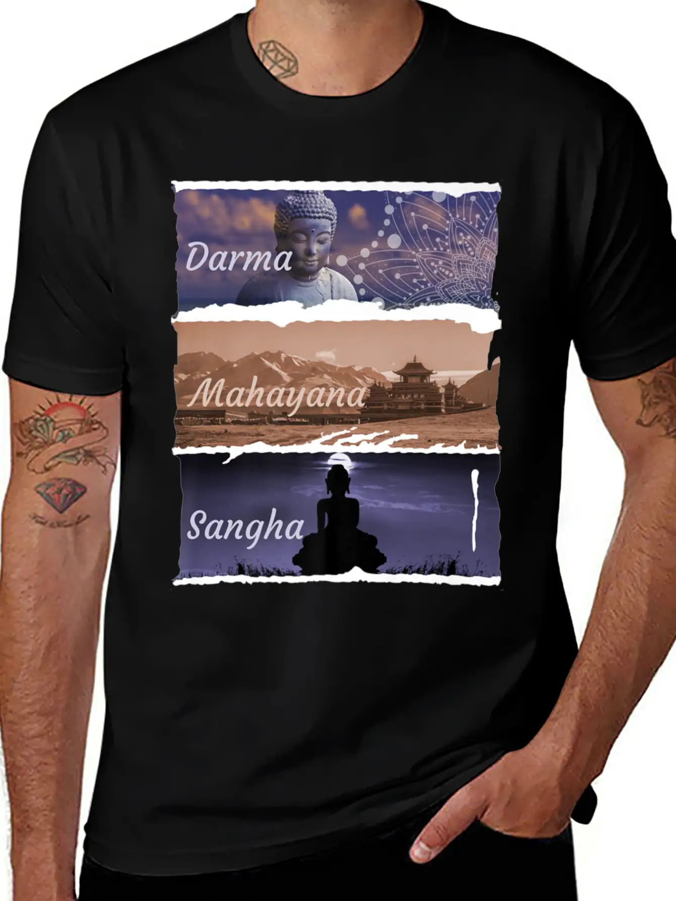 Buddha Mahayana Fashion Clothing Print Breathable Soft Cotton T-Shirt – Timeless Casual Look