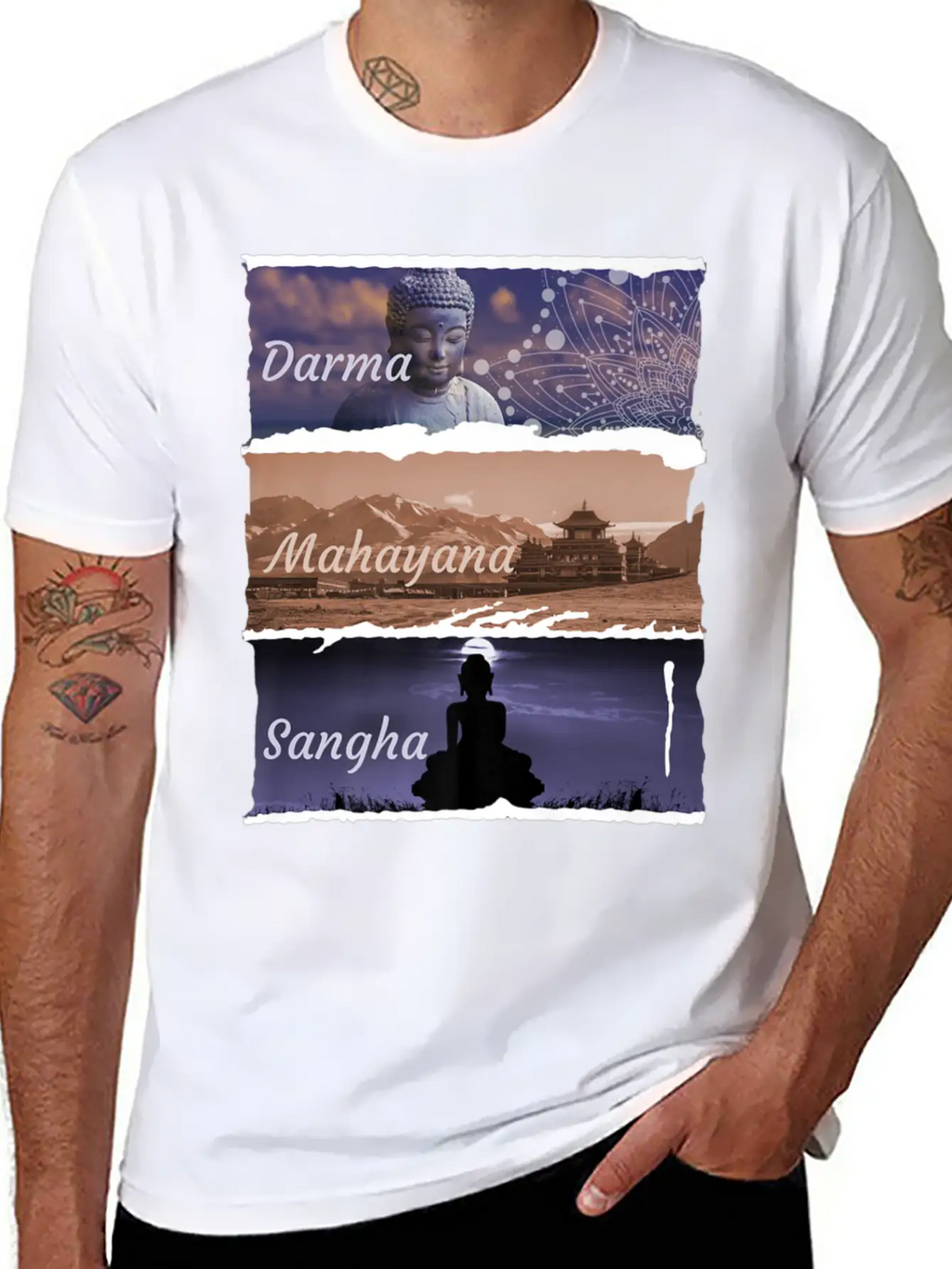 Buddha Mahayana Fashion Clothing Print Breathable Soft Cotton T-Shirt – Timeless Casual Look