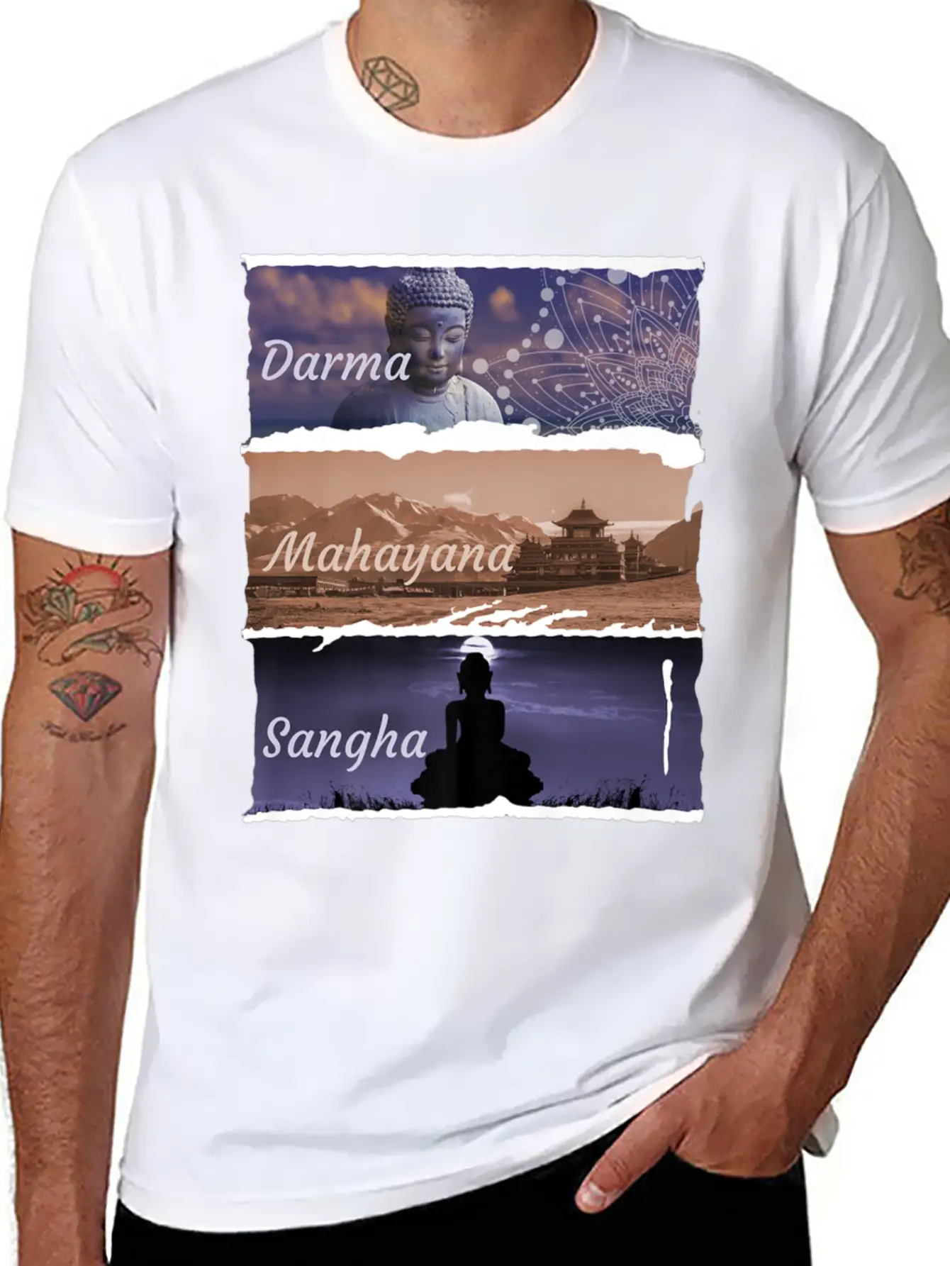 Buddha Mahayana Fashion Clothing Print Breathable Soft Cotton T-Shirt – Timeless Casual Look