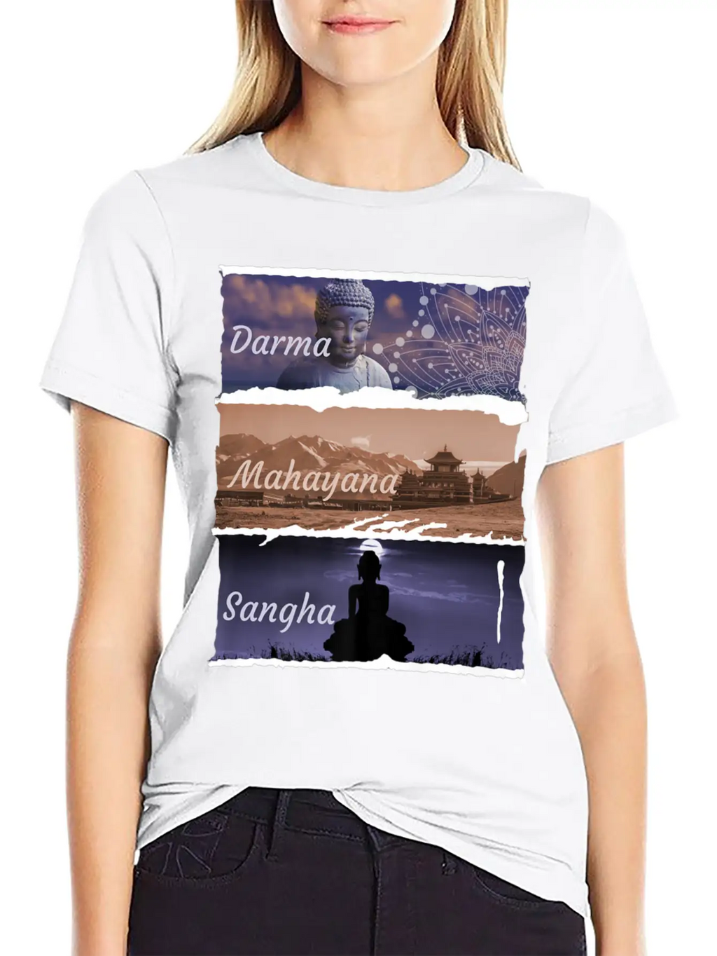 Buddha Mahayana Fashion Clothing Print Breathable Soft Cotton T-Shirt – Timeless Casual Look