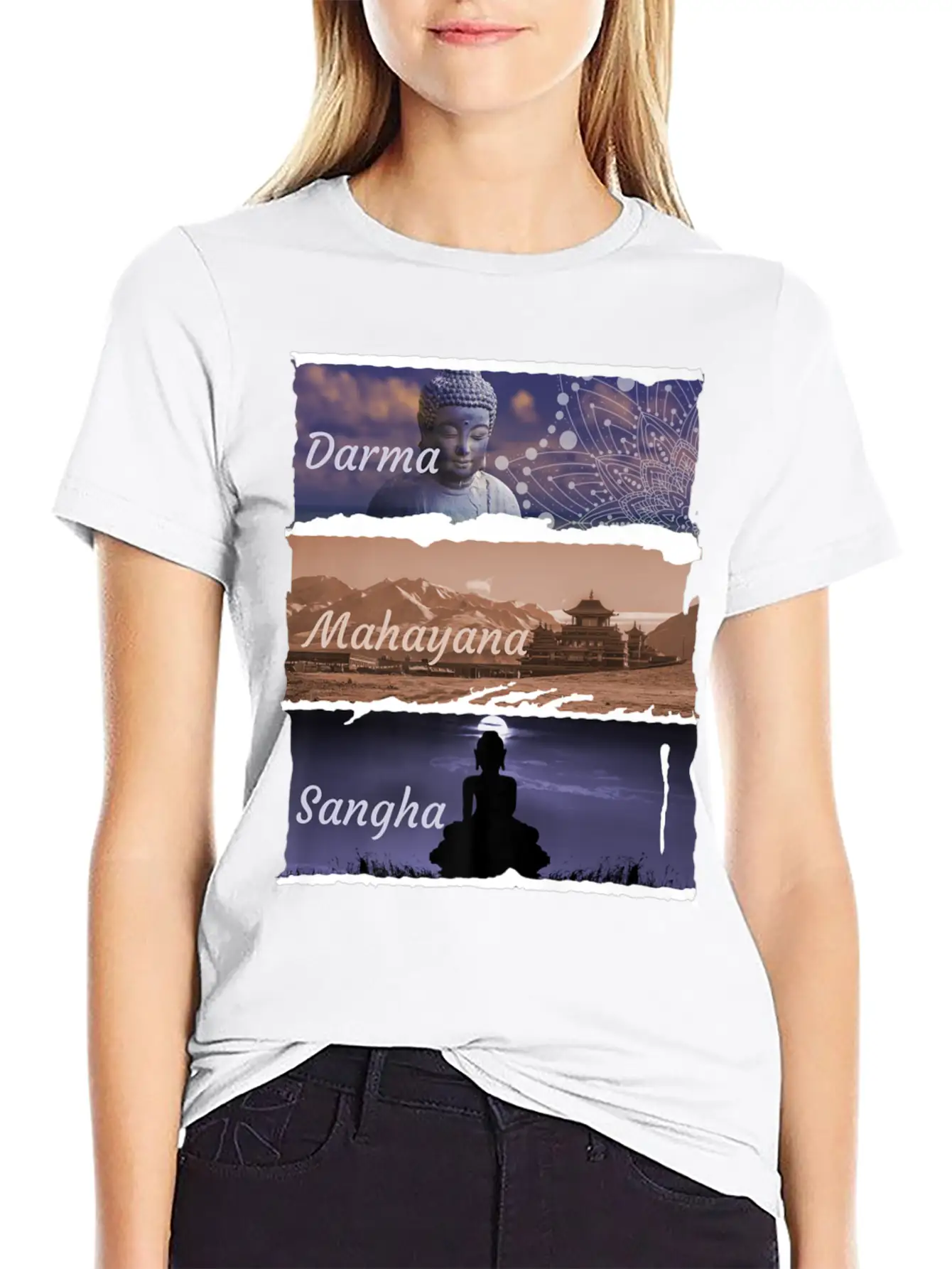 Buddha Mahayana Fashion Clothing Print Breathable Soft Cotton T-Shirt – Timeless Casual Look