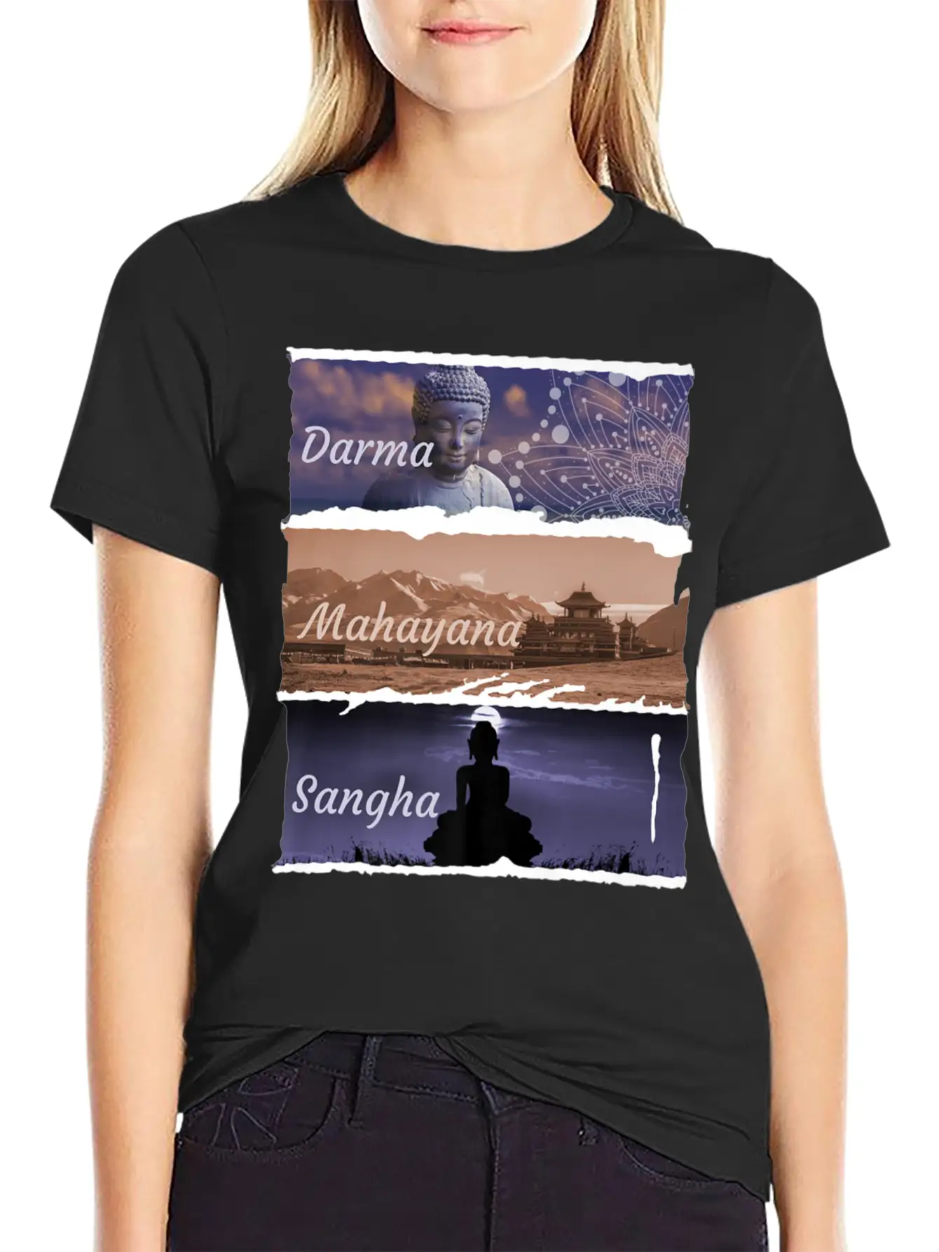 Buddha Mahayana Fashion Clothing Print Breathable Soft Cotton T-Shirt – Timeless Casual Look