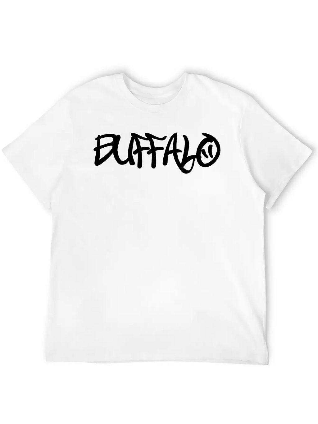 Buffalo Graffiti Unisex Casual T-Shirt – Clean Design For Daily Comfort