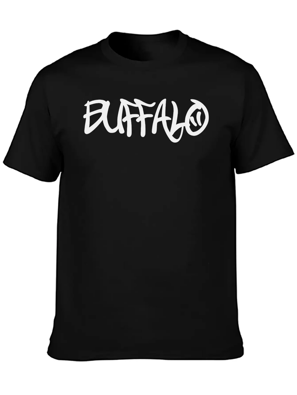 Buffalo Graffiti Unisex Casual T-Shirt – Clean Design For Daily Comfort