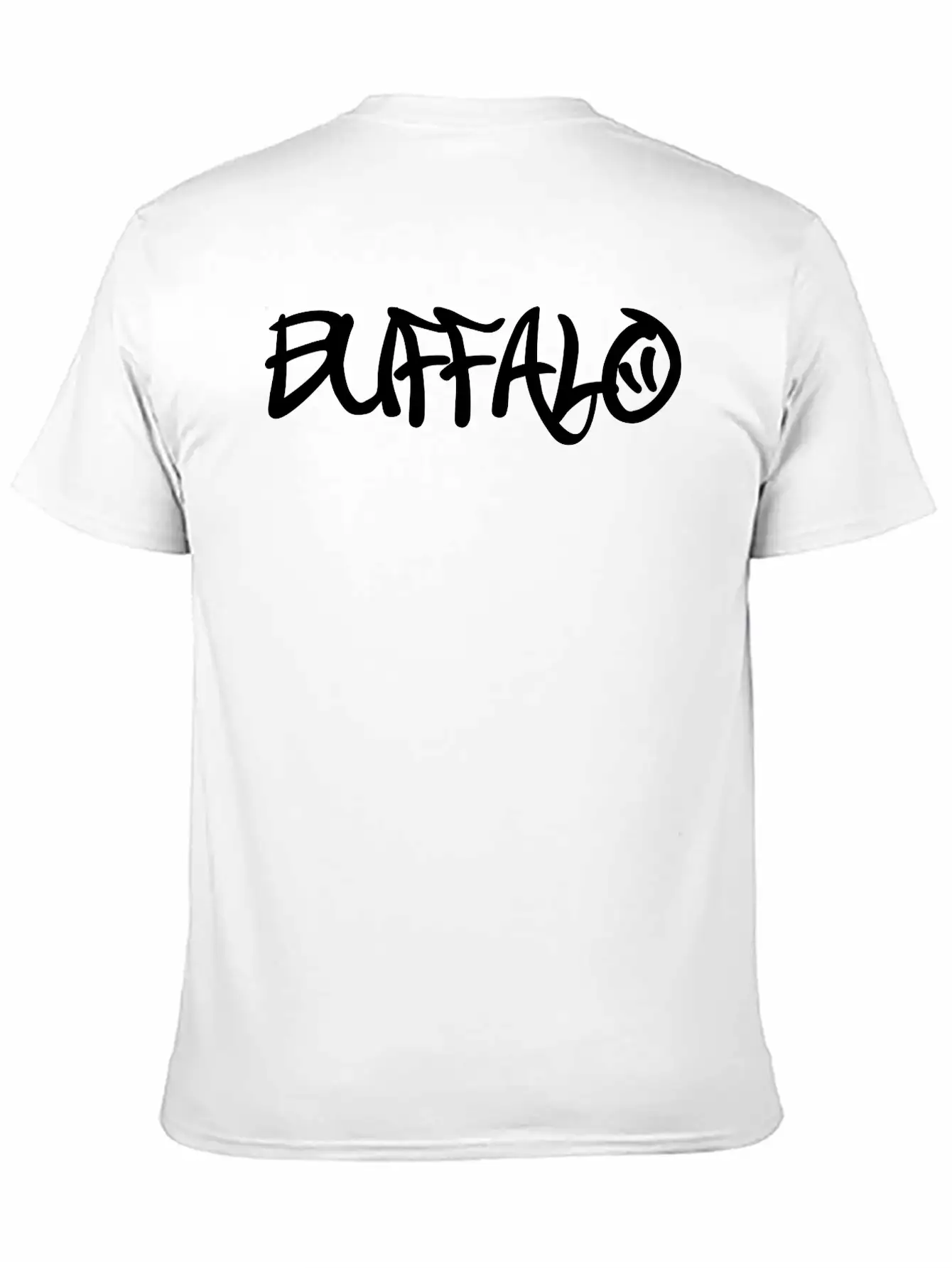 Buffalo Graffiti Unisex Casual T-Shirt – Clean Design For Daily Comfort