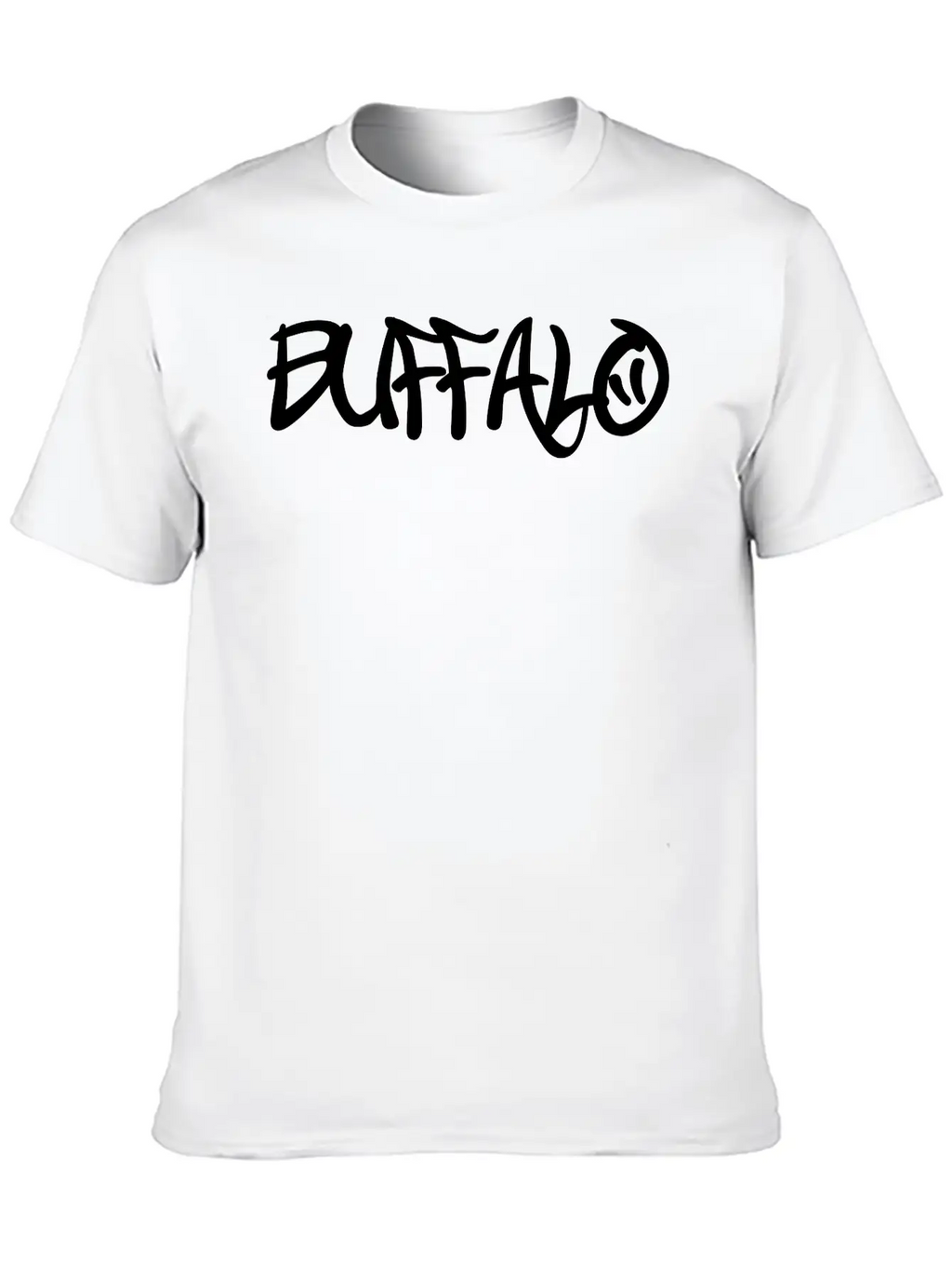 Buffalo Graffiti Unisex Casual T-Shirt – Clean Design For Daily Comfort