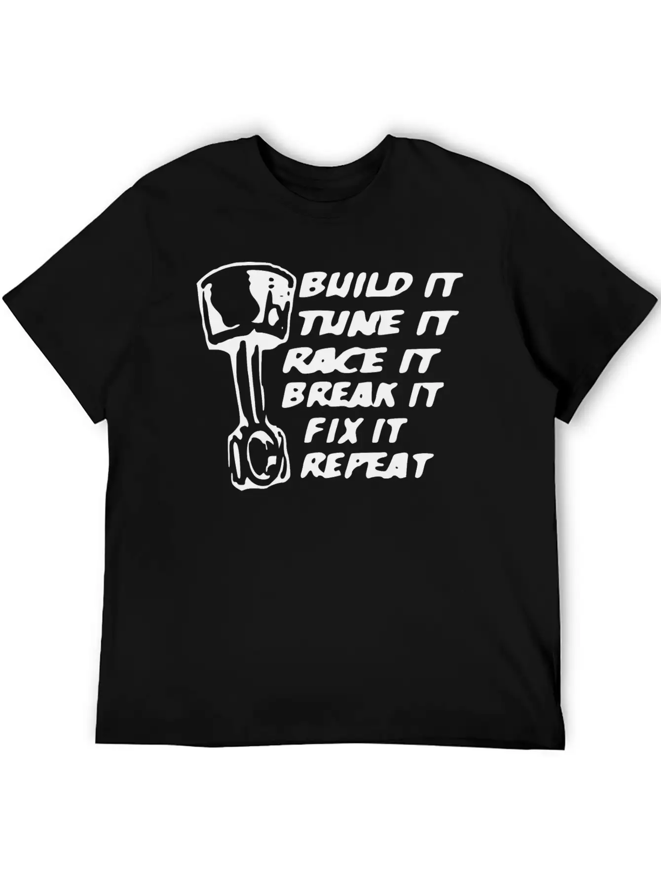 Build It Tune It Race It Break It Race Car Gift Unisex Casual T-Shirt – Clean Design For Daily Comfort