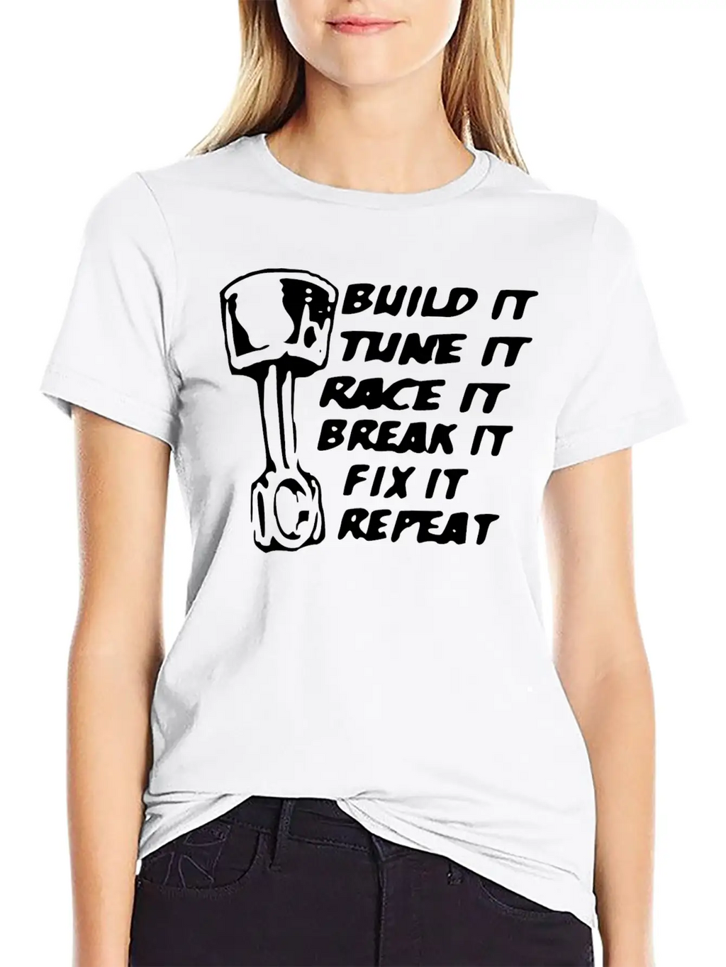 Build It Tune It Race It Break It Race Car Gift Unisex Casual T-Shirt – Clean Design For Daily Comfort