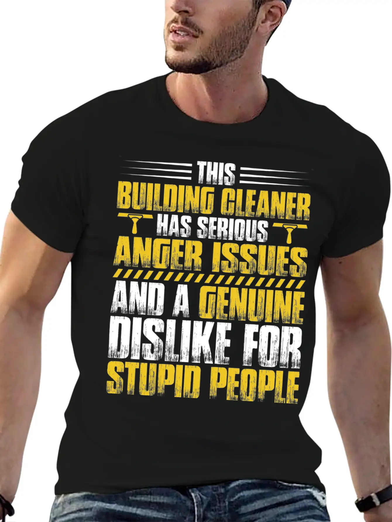 Building Cleaner Cleaning Anger Issues Gift Unisex Casual T-Shirt – Clean Design For Daily Comfort