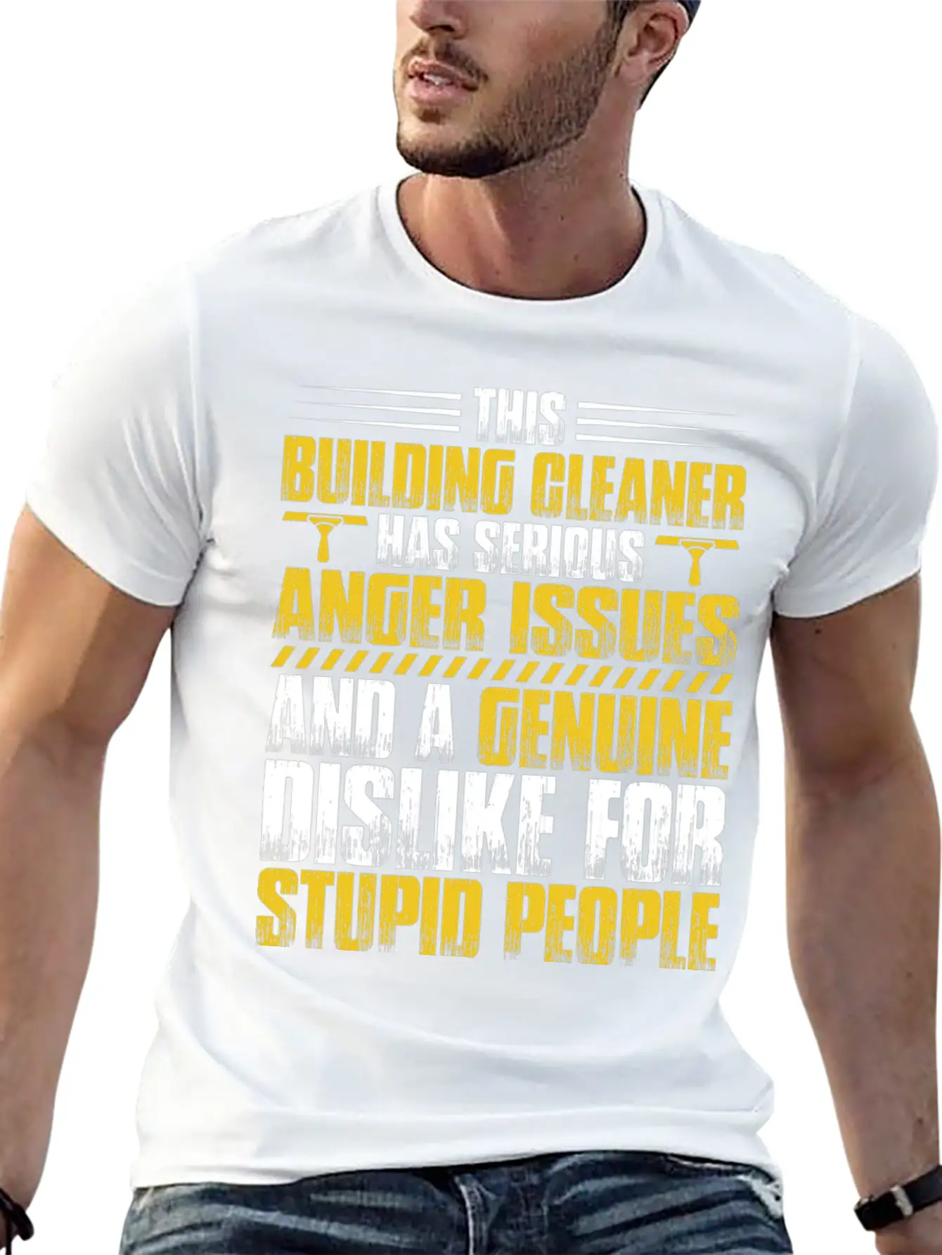 Building Cleaner Cleaning Anger Issues Gift Unisex Casual T-Shirt – Clean Design For Daily Comfort