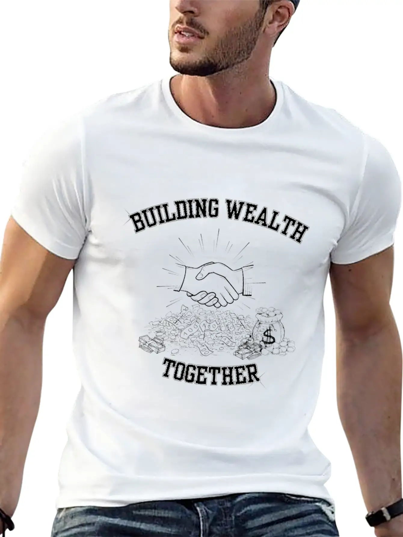 Building Wealth Together Unisex Casual T-Shirt – Clean Design For Daily Comfort