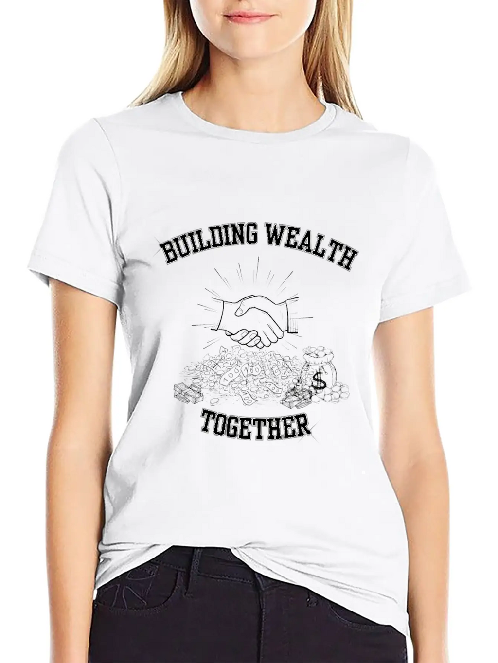 Building Wealth Together Unisex Casual T-Shirt – Clean Design For Daily Comfort