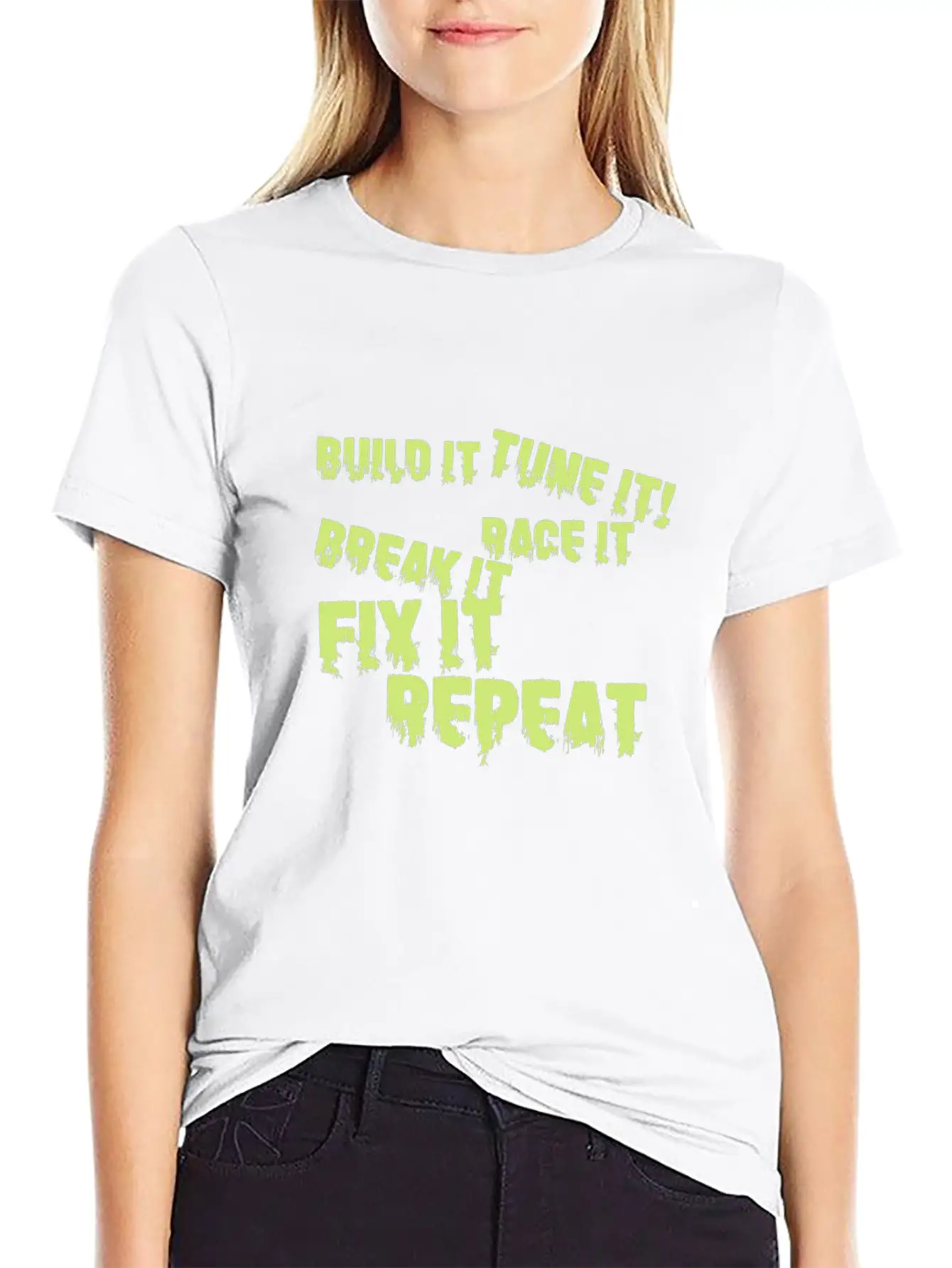 Built It Tune It Race It Break It Fix It Repeat Essential Cotton Tee For Daily Outfits – Unisex Style
