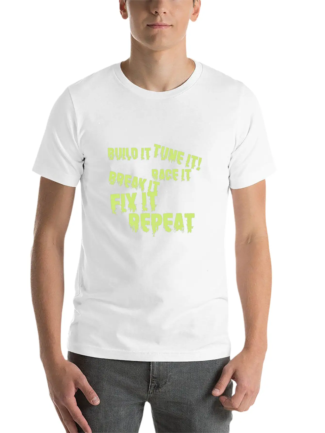Built It Tune It Race It Break It Fix It Repeat Essential Cotton Tee For Daily Outfits – Unisex Style