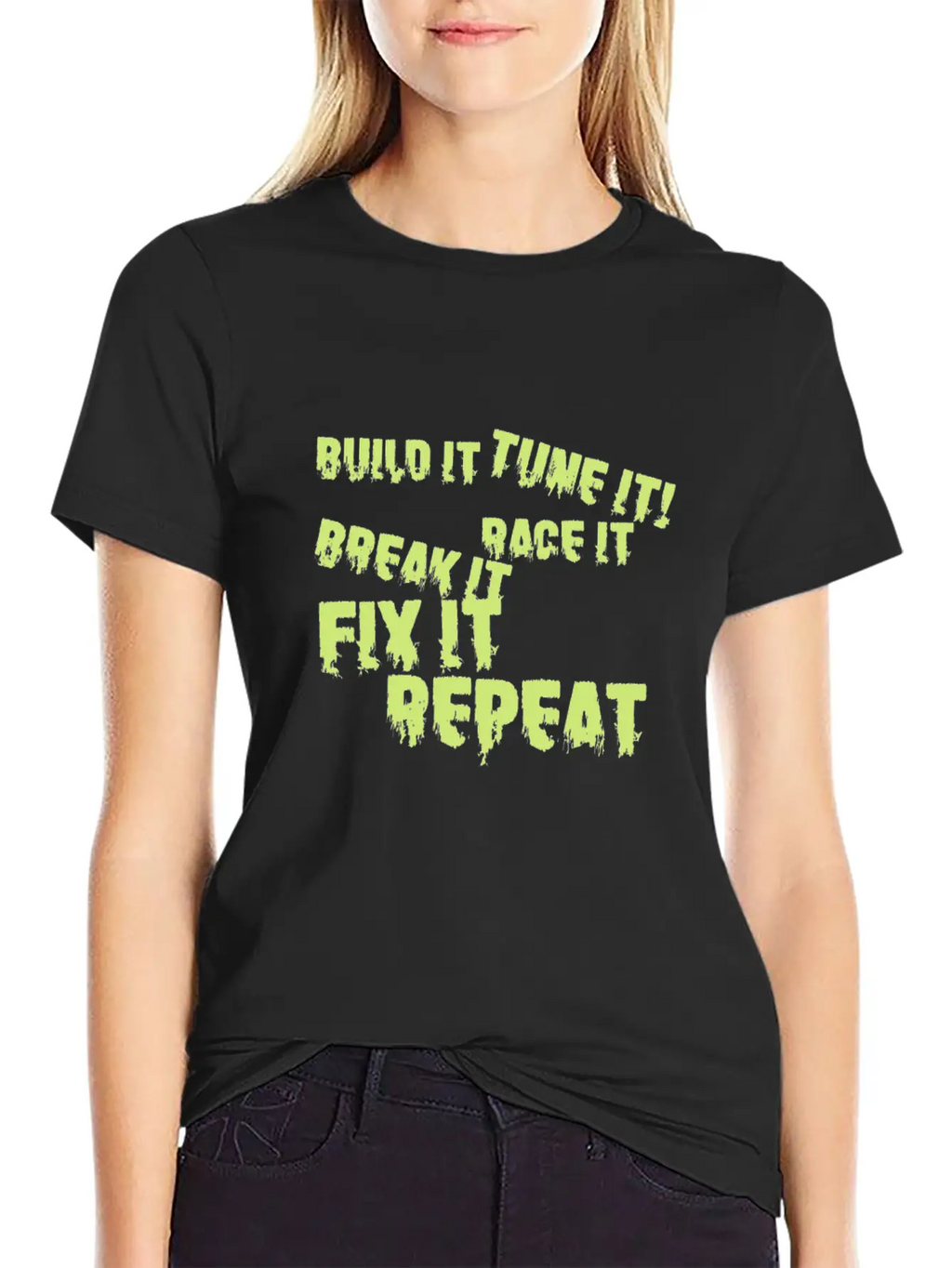 Built It Tune It Race It Break It Fix It Repeat Essential Cotton Tee For Daily Outfits – Unisex Style