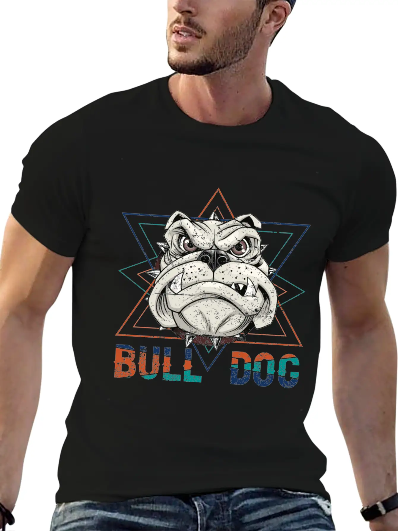 Bull Dog Casual Graphic T-Shirt – Simple And Comfortable Daily Wear