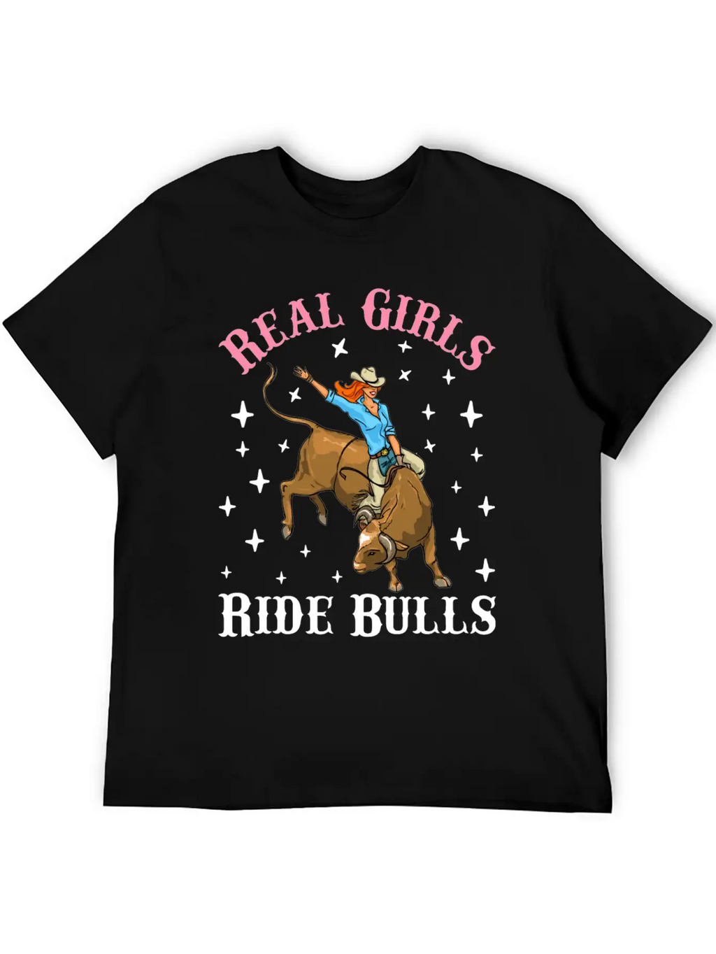 Bull Rider Cowgirl Bull Riding Casual Graphic T-Shirt – Simple And Comfortable Daily Wear