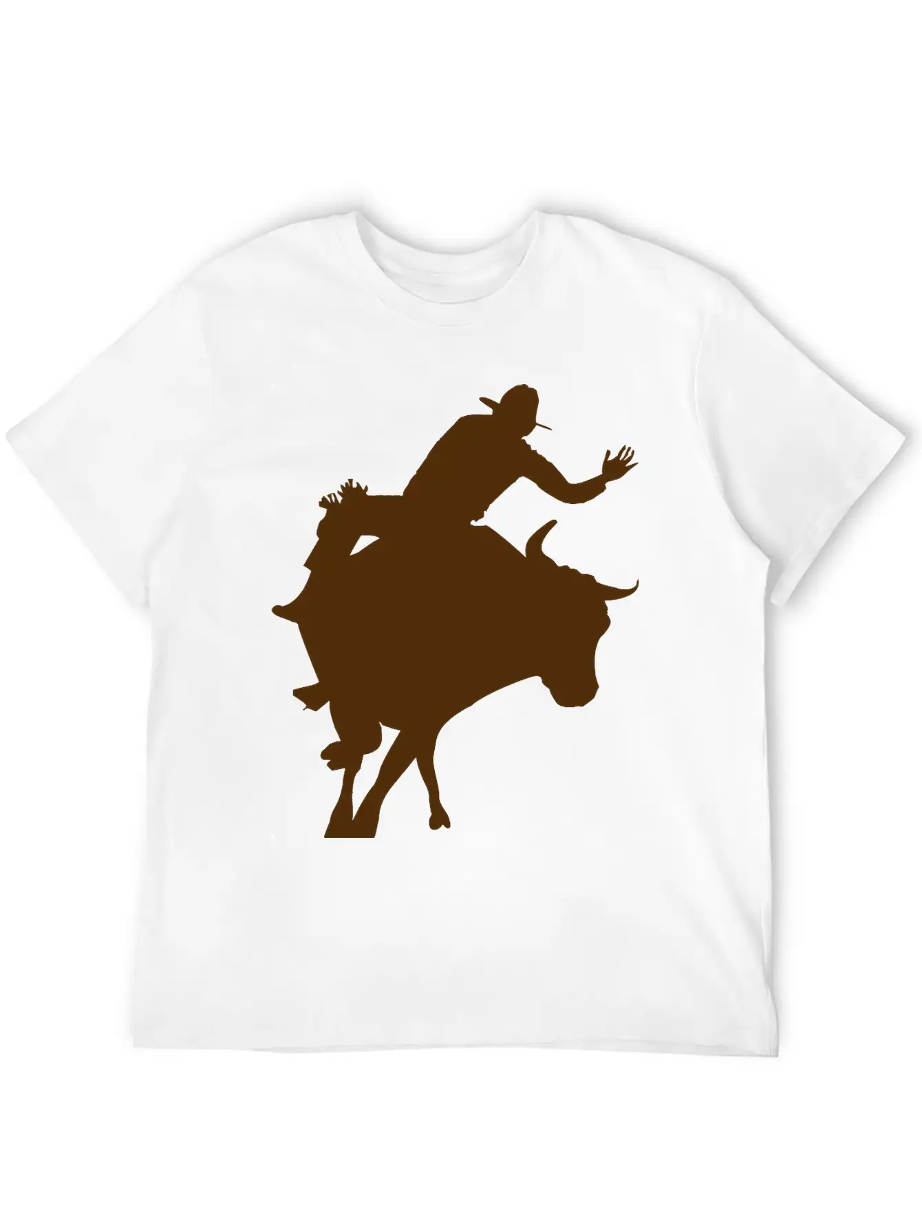 Bull Riding 2 Unisex Short Sleeve Soft Cotton T-Shirt – Casual Everyday Wear