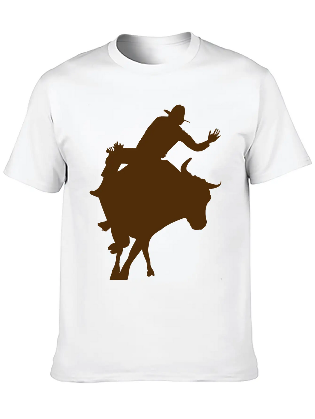 Bull Riding 2 Unisex Short Sleeve Soft Cotton T-Shirt – Casual Everyday Wear